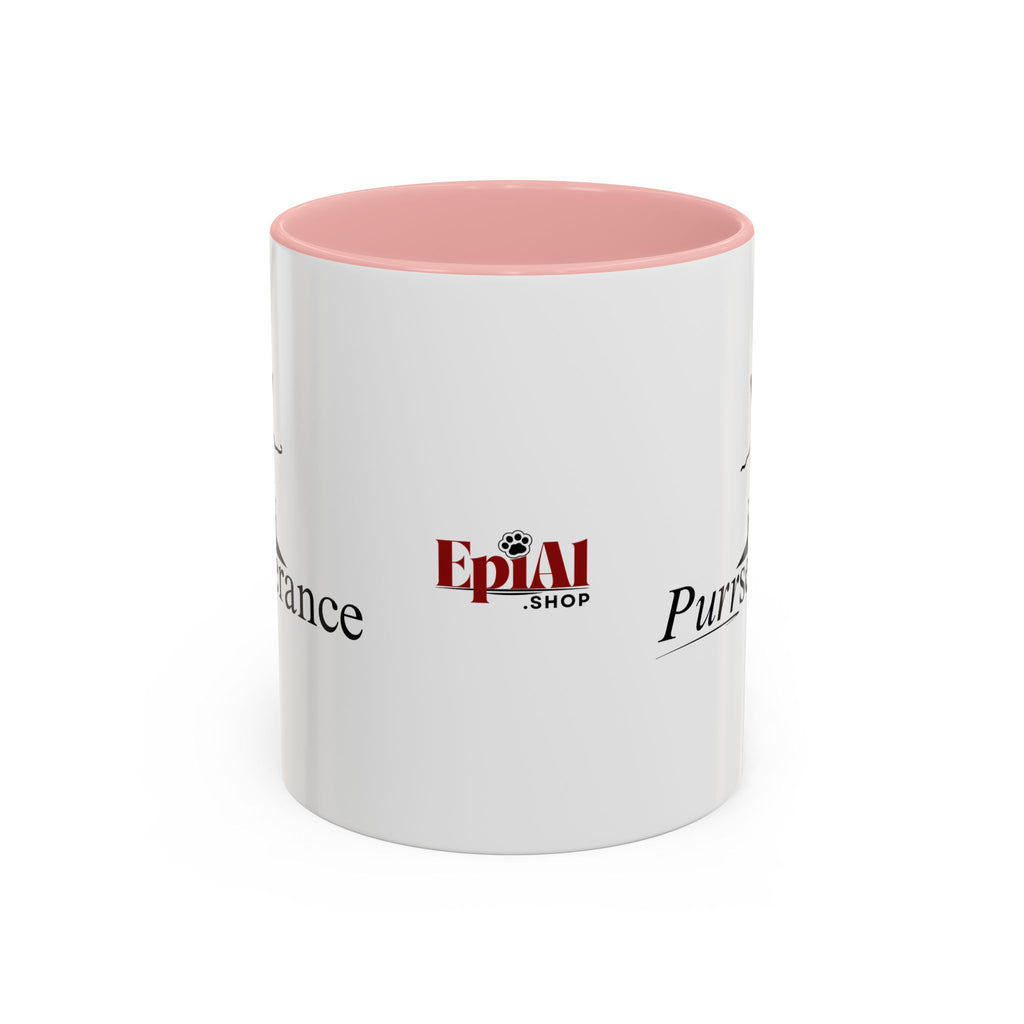Purrseverance Accent Coffee Mug (11, 15oz)