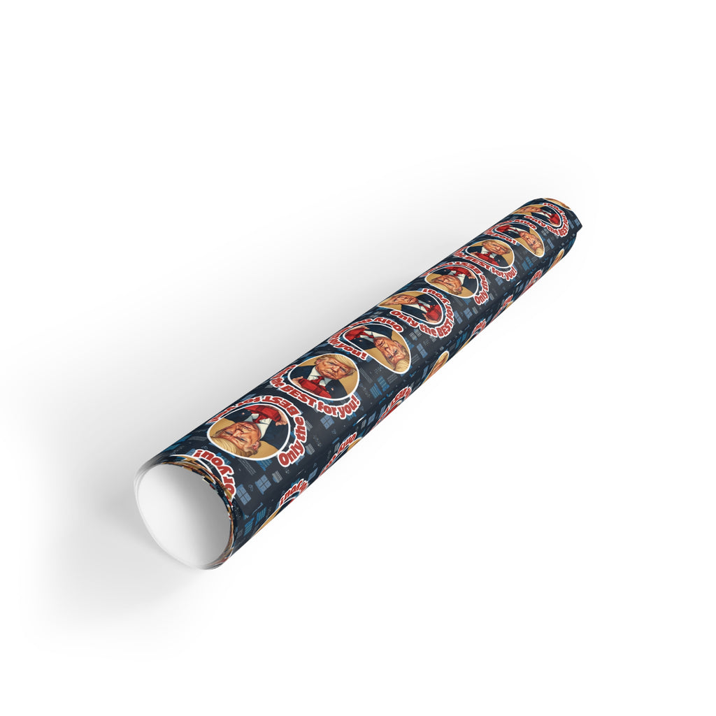Only the Best Gift Wrap Paper Roll featuring Trump