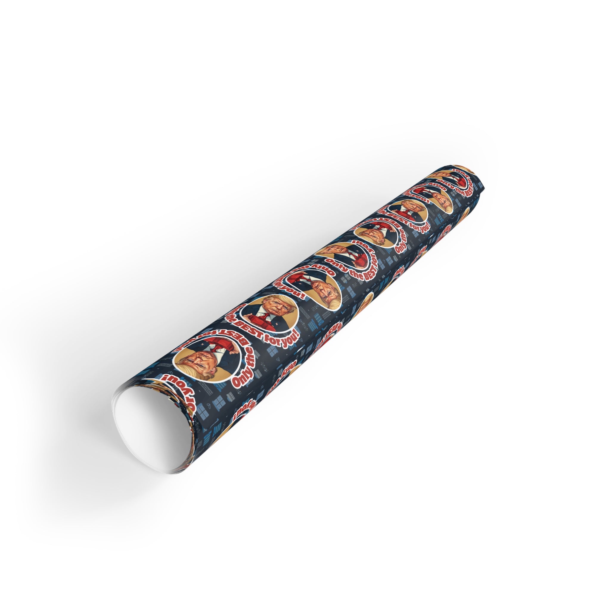 Only the Best Gift Wrap Paper Roll featuring Trump