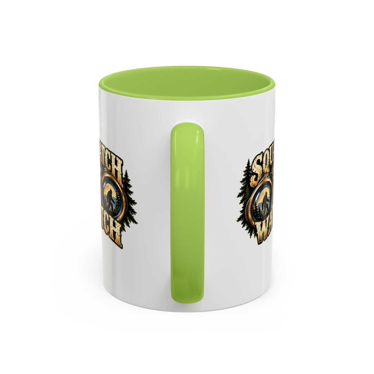 Squatch Watch Bigfoot Mug | Two-Tone Sasquatch Coffee Cup (11oz/15oz)