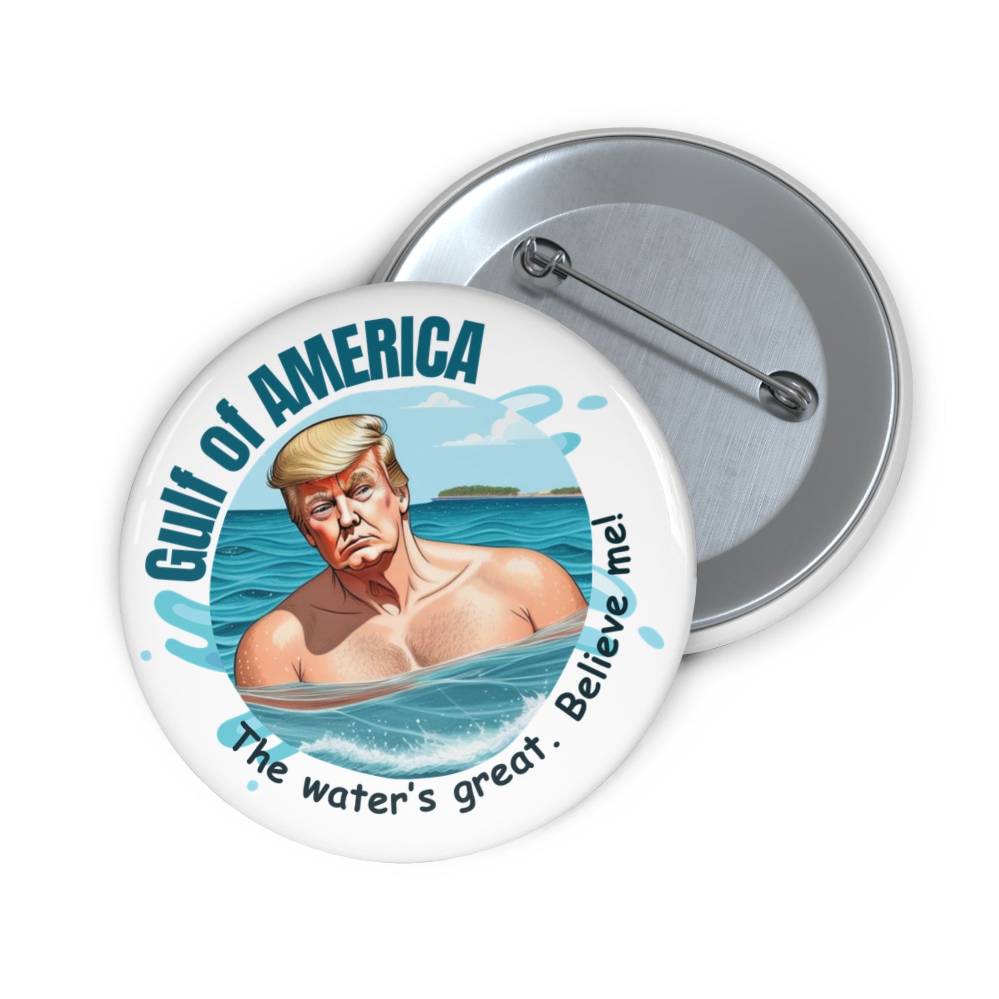 American Gulf Pin Buttons - Water is Great