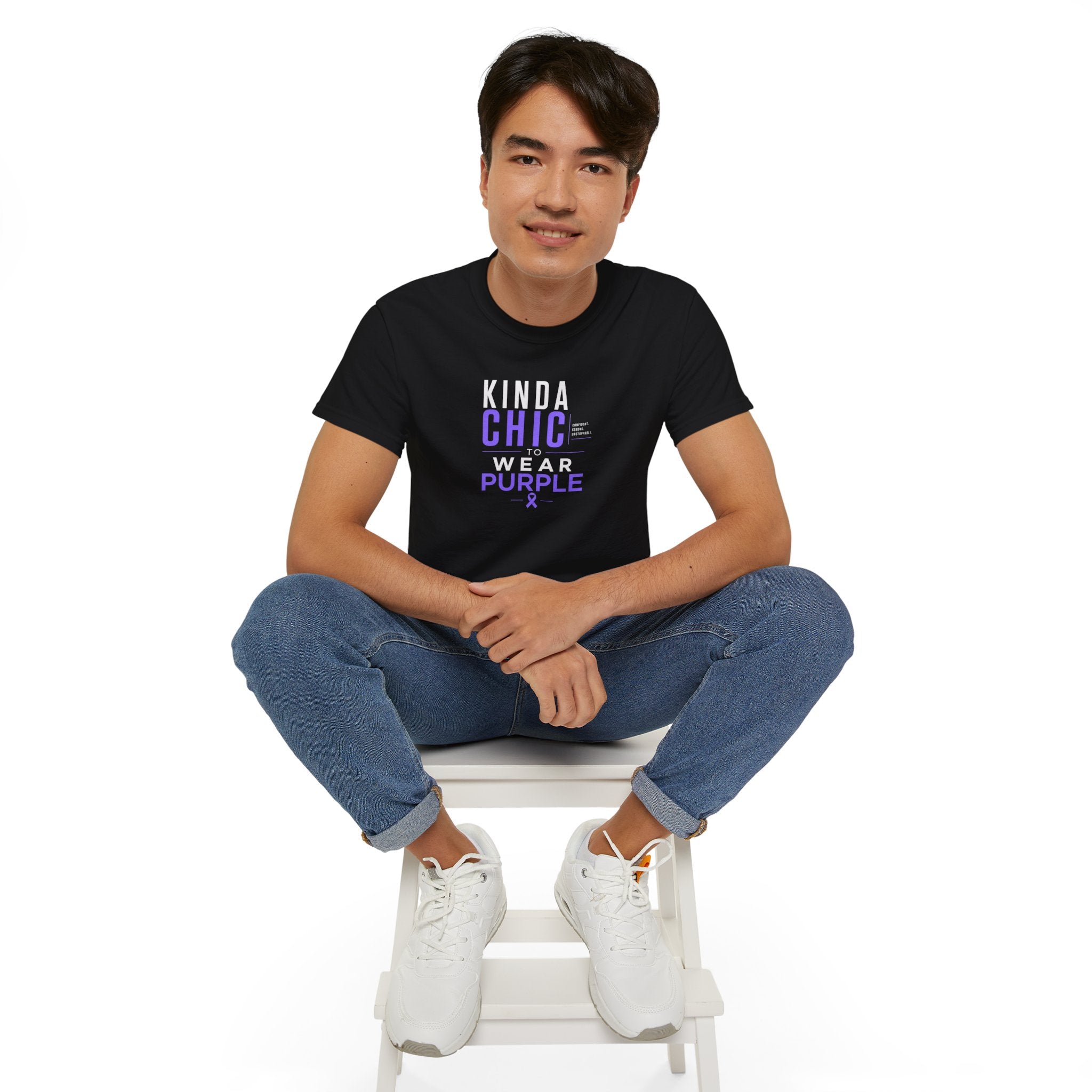 Kinda Chic to Wear Purple Epilepsy Awareness T-Shirt