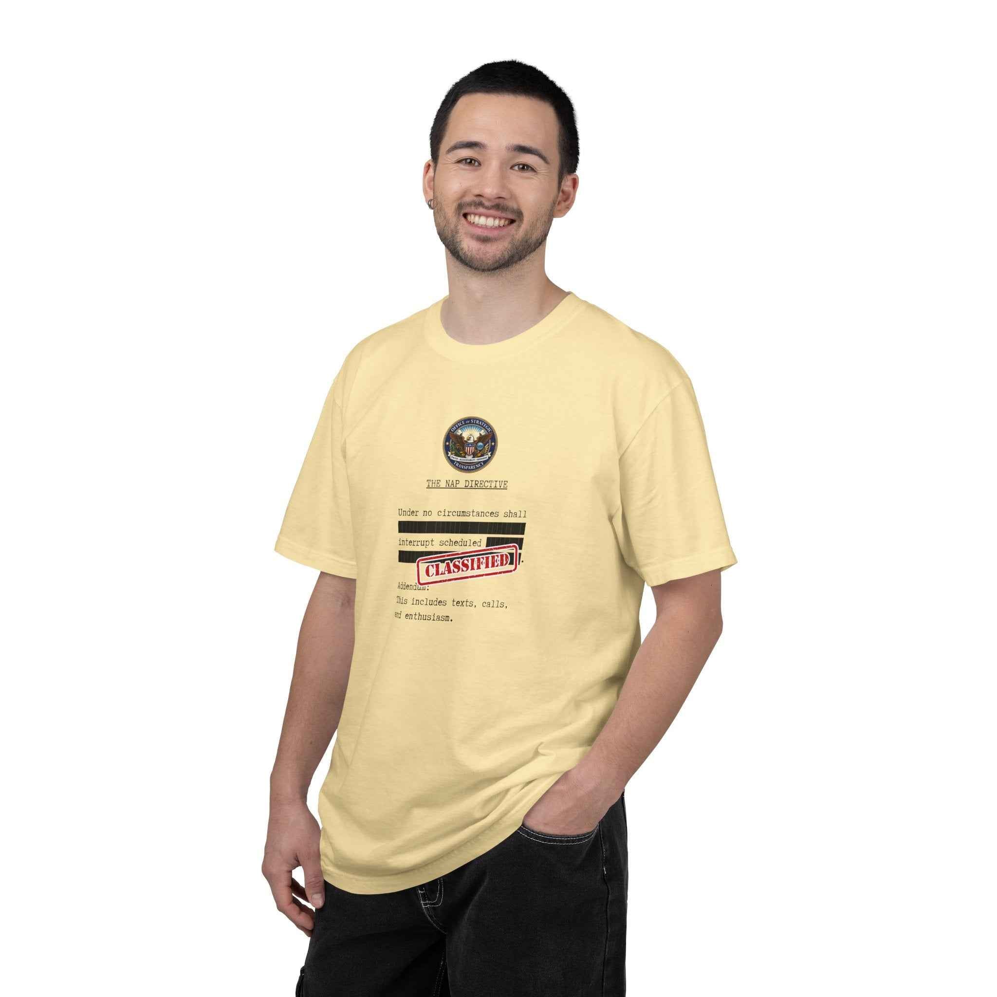 The Nap Directive Unisex T-Shirt – Official Rest Policy Graphic Tee