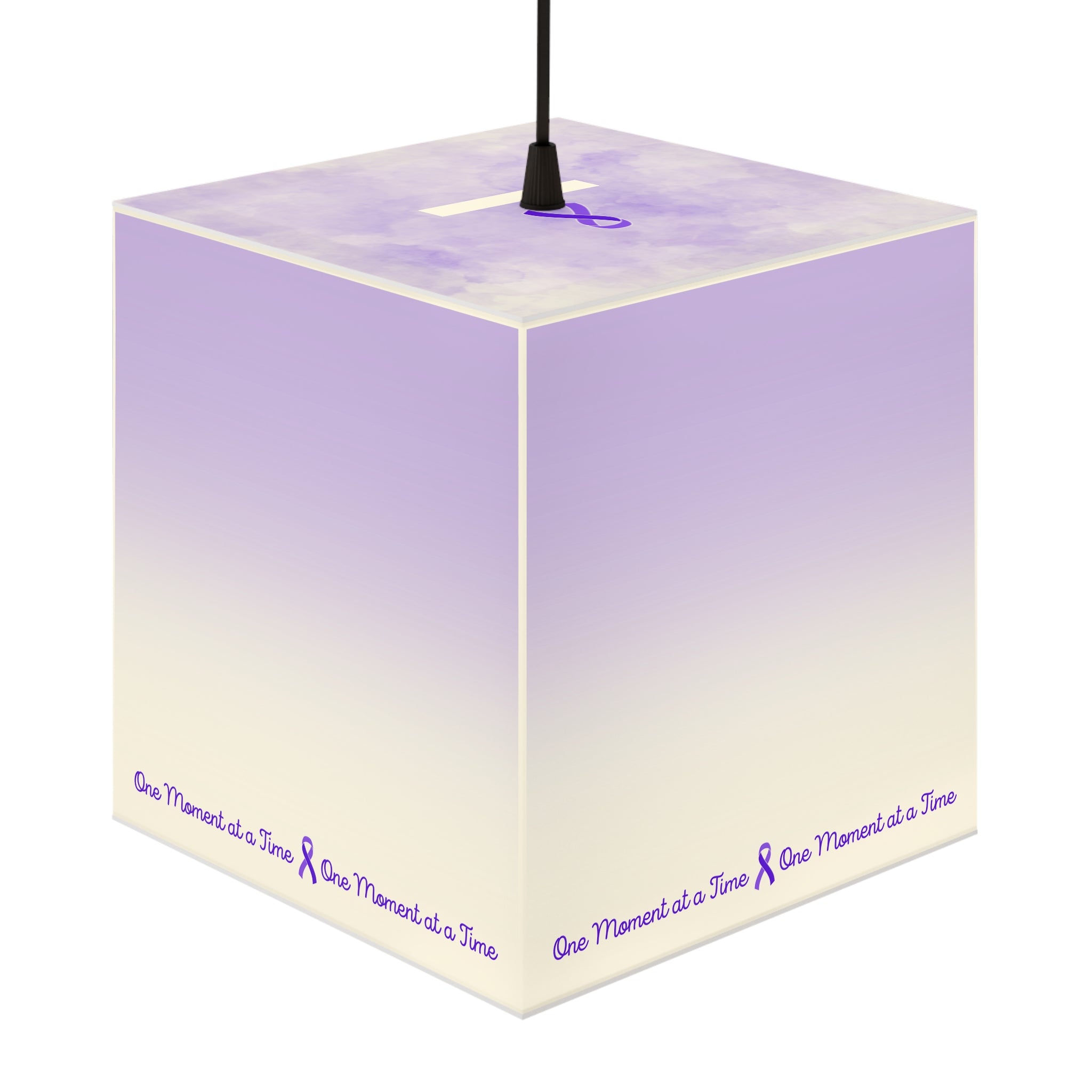 One Moment at a Time Light Cube Lamp