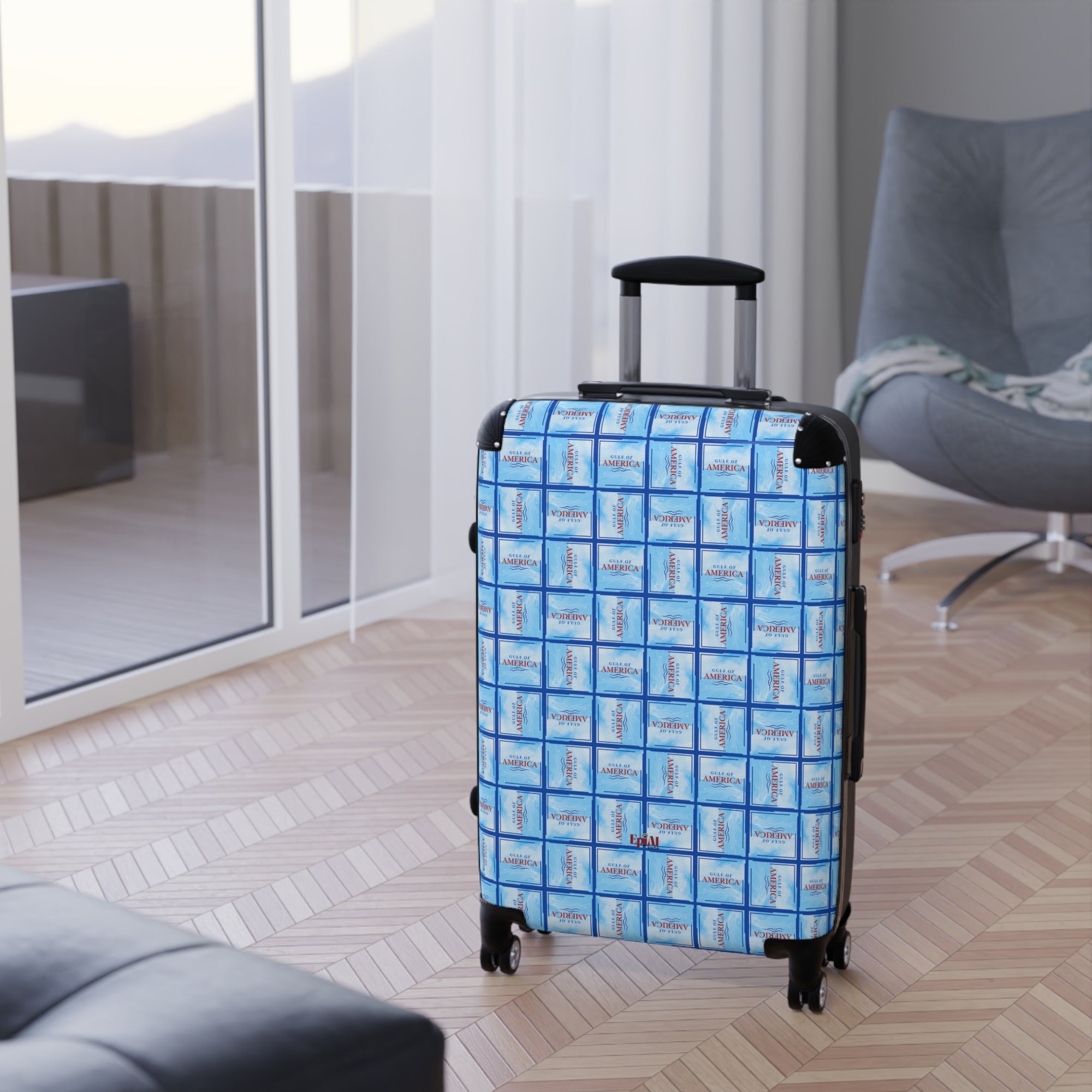 American Gulf Patterned Suitcase