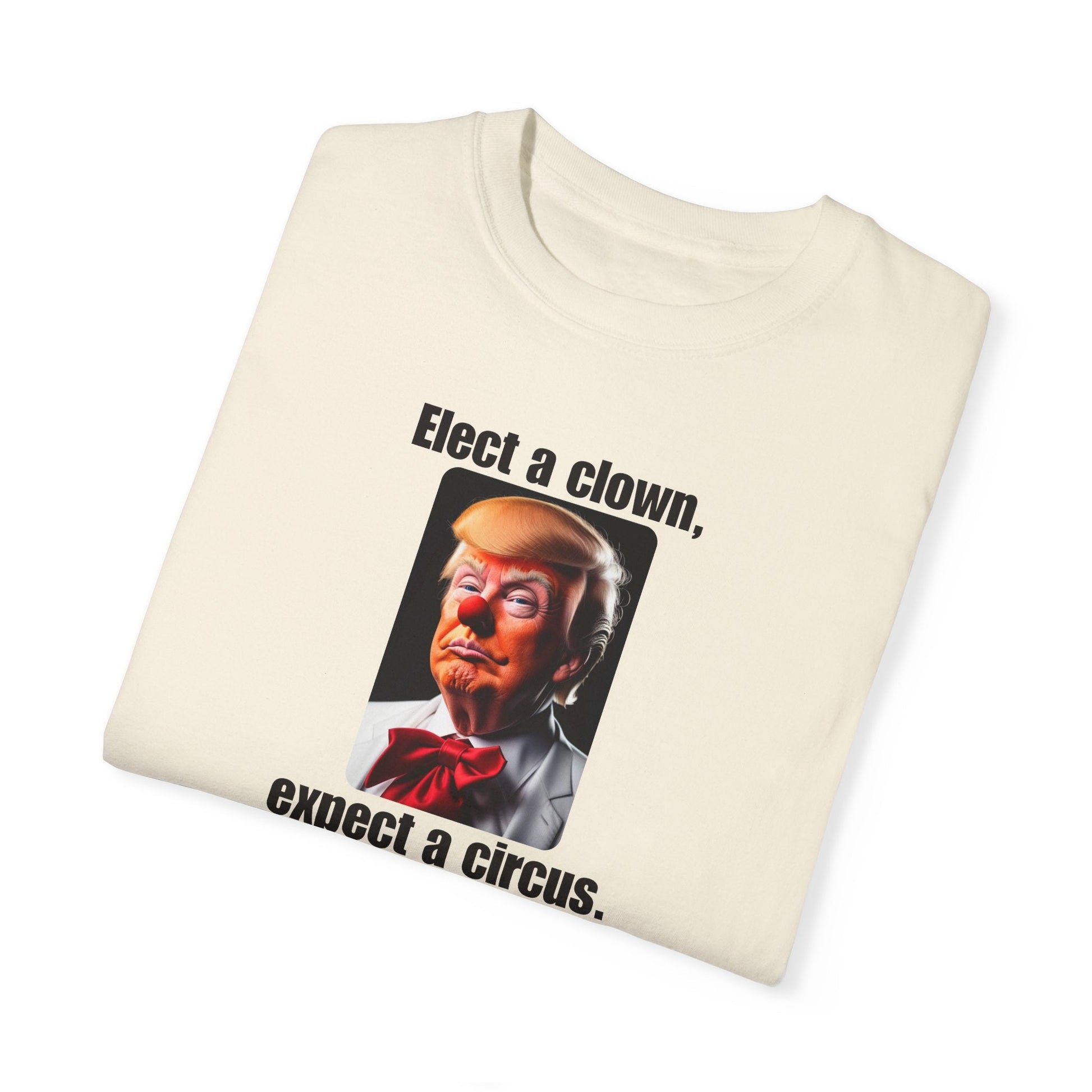 Humorous Political T-Shirt - 'Elect a Clown, Expect a Circus' Printify
