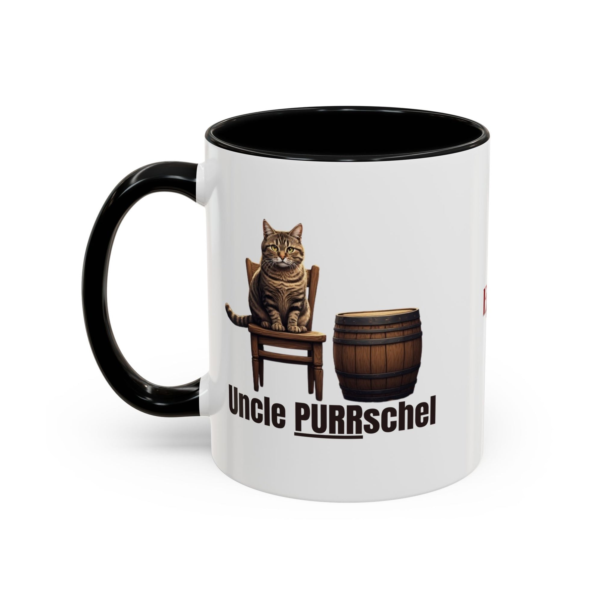 Humorous Uncle Purrschel Cat Accent Coffee Mug