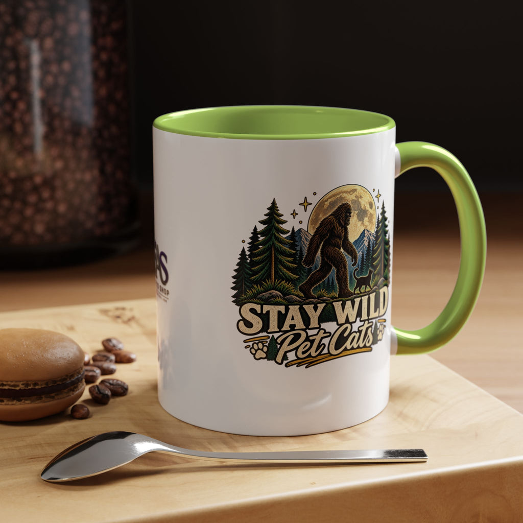 Stay Wild Pet Cats Sasquatch Accent Mug