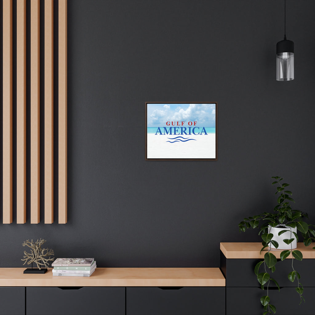 American Gulf Canvas Wrap - Coastal Wall Art for Beach Lovers