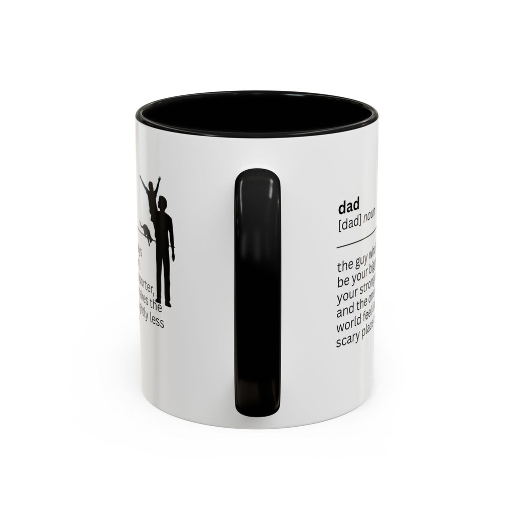 Dad Biggest Fan Accent Coffee Mug - Perfect Gift for Dads