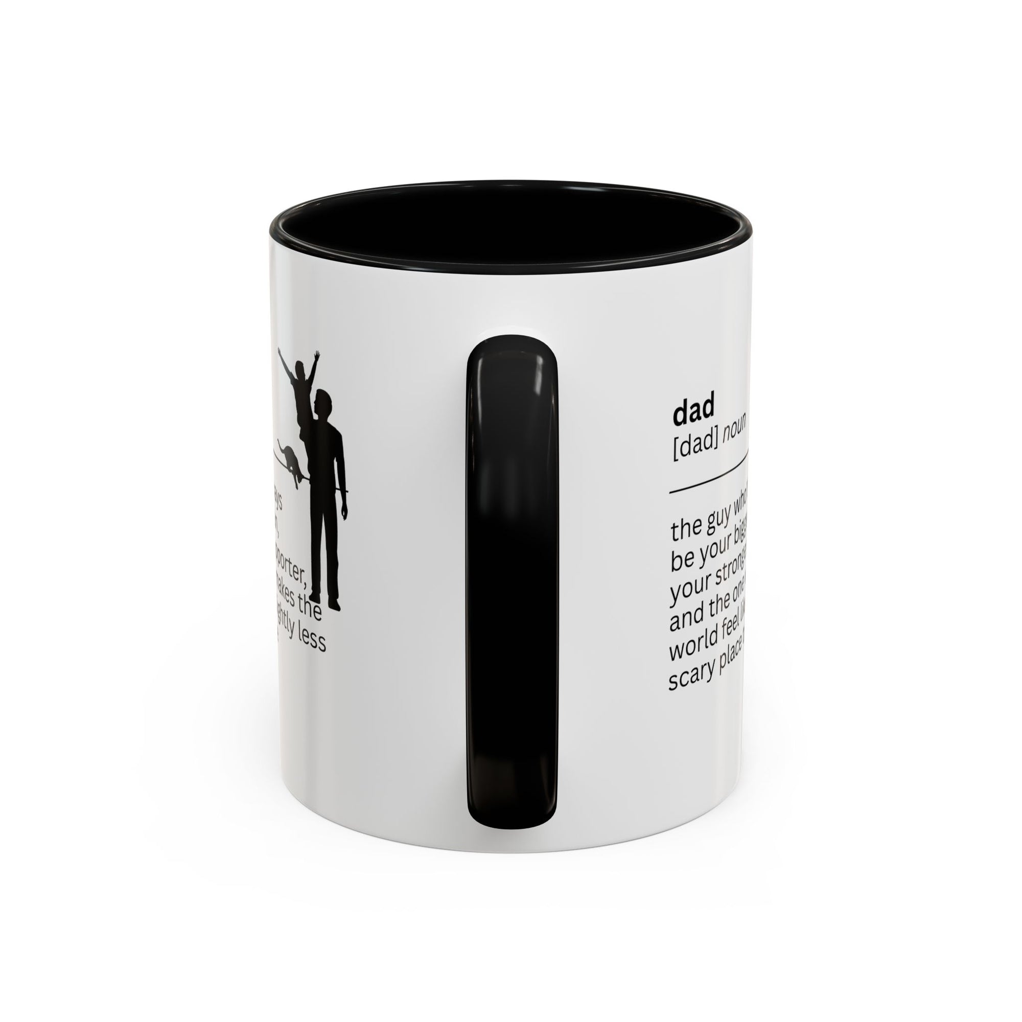 Dad Biggest Fan Accent Coffee Mug - Perfect Gift for Dads