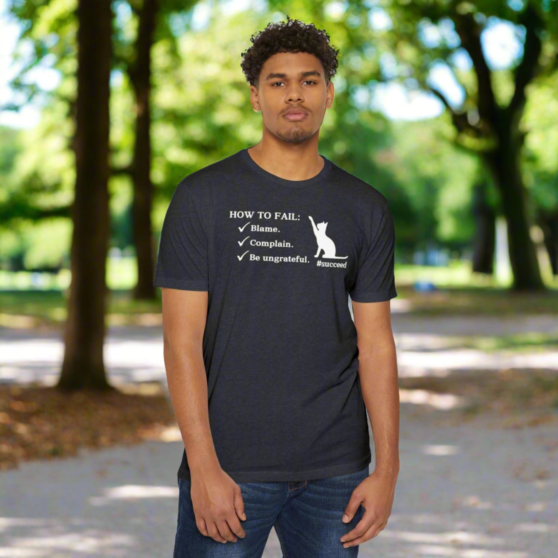 How to Fail Unisex CVC Jersey T - shirt - T - Shirt - Epileptic Al’s Shop