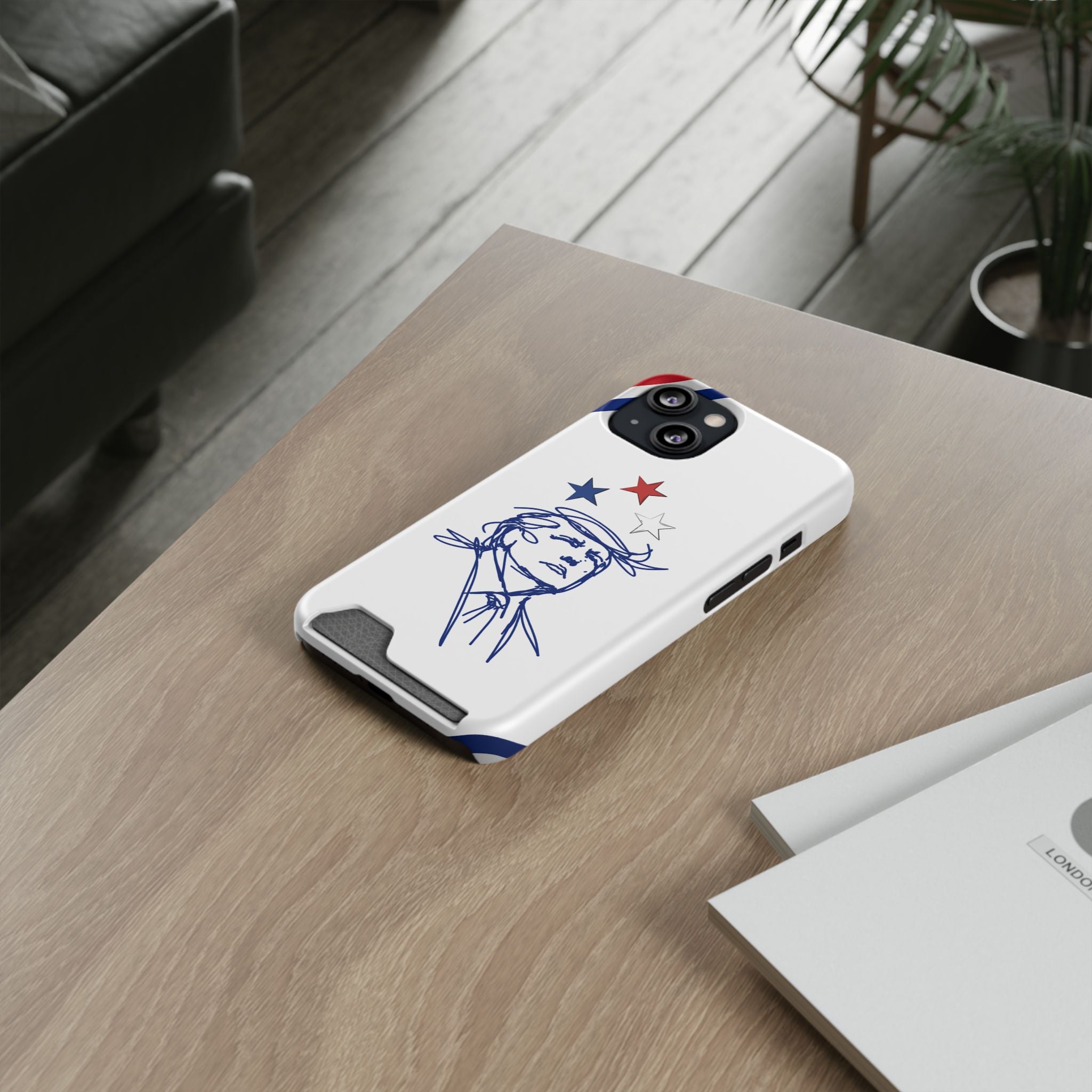 Minimal Line Portrait Samsung Case — Say Less Edition