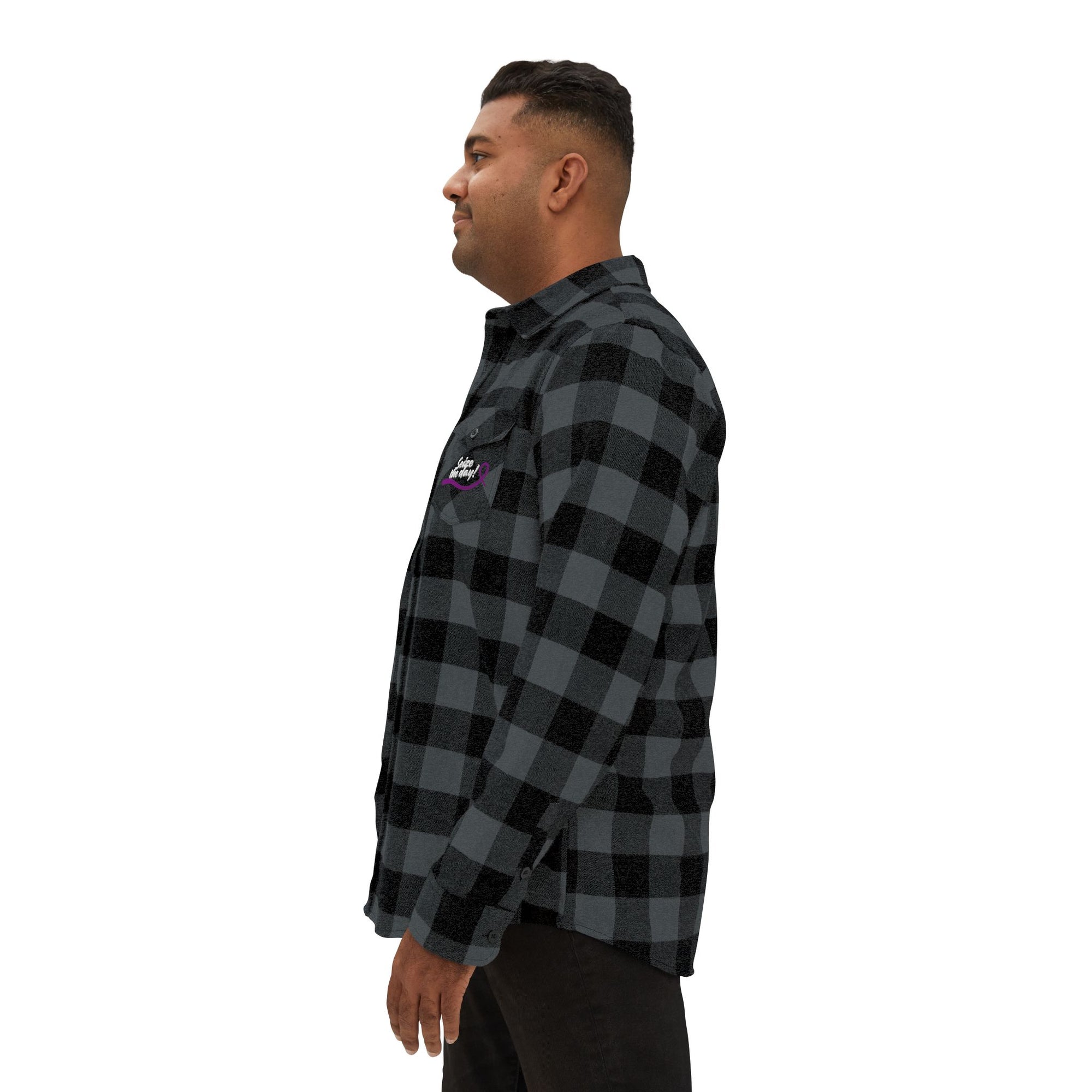 Cozy Seize the Day Unisex Flannel Shirt