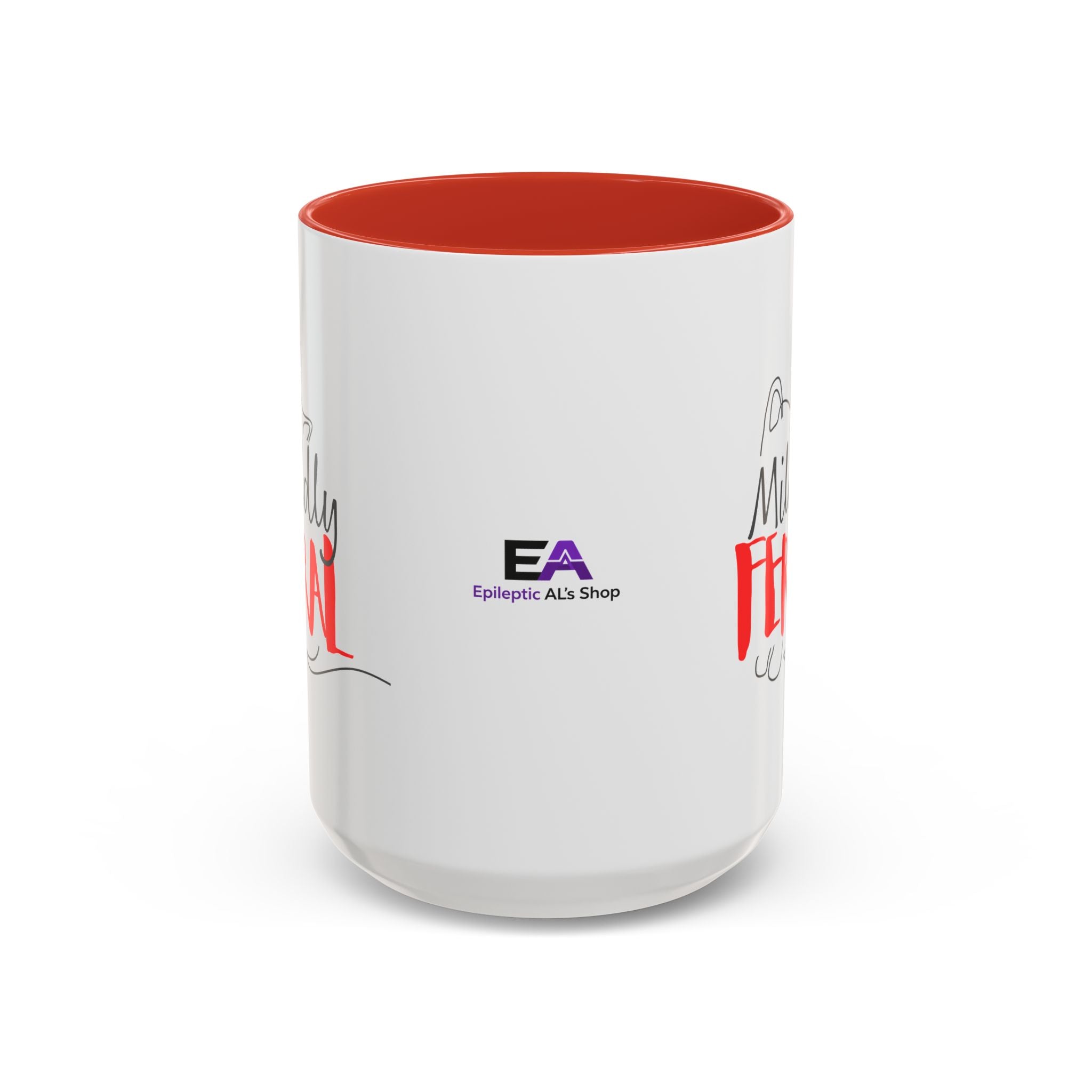 Mildly Feral Accent Mug — Morning Mood, Accurately Labeled