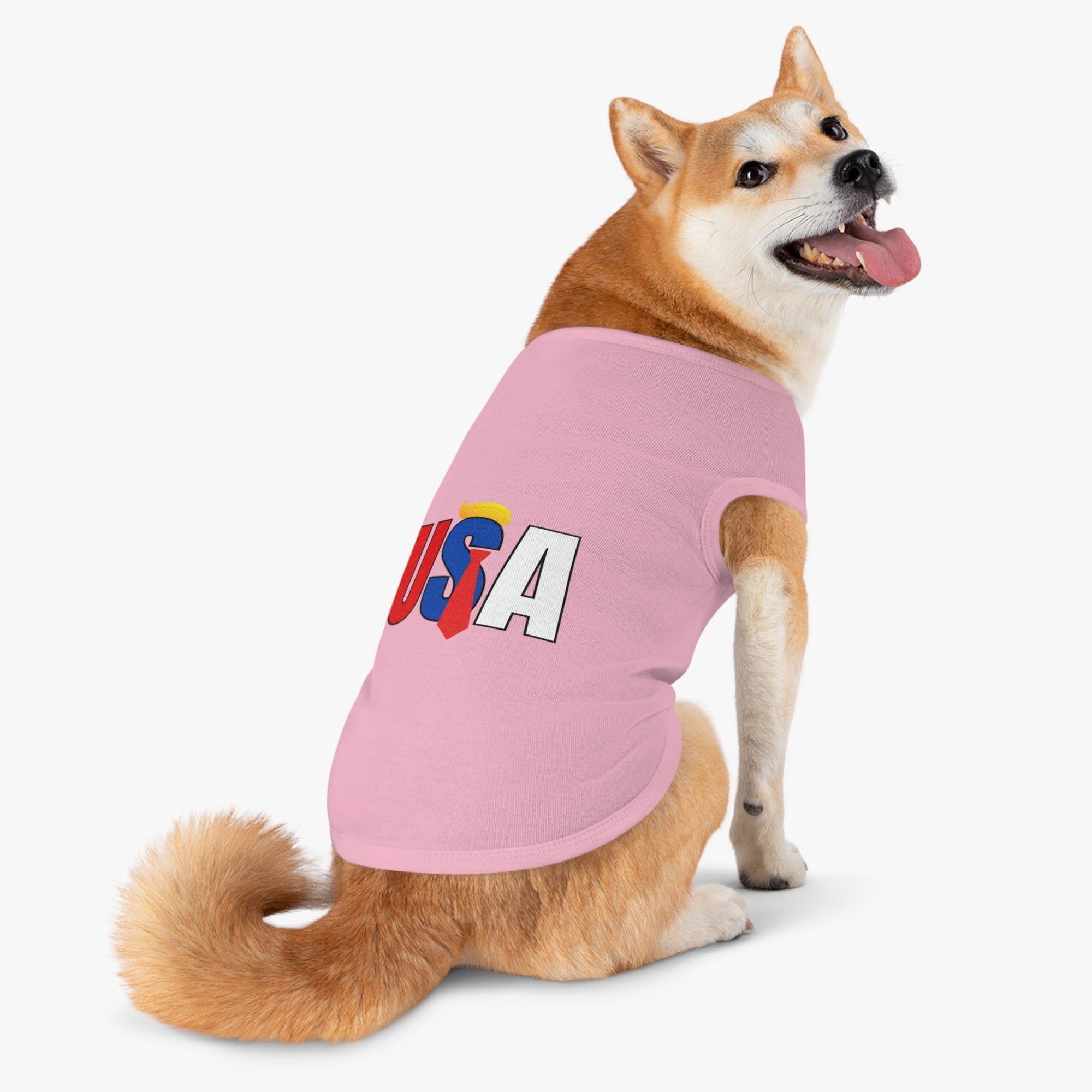 Trump USA Pet Tank Top for Celebrations & Holidays Printify