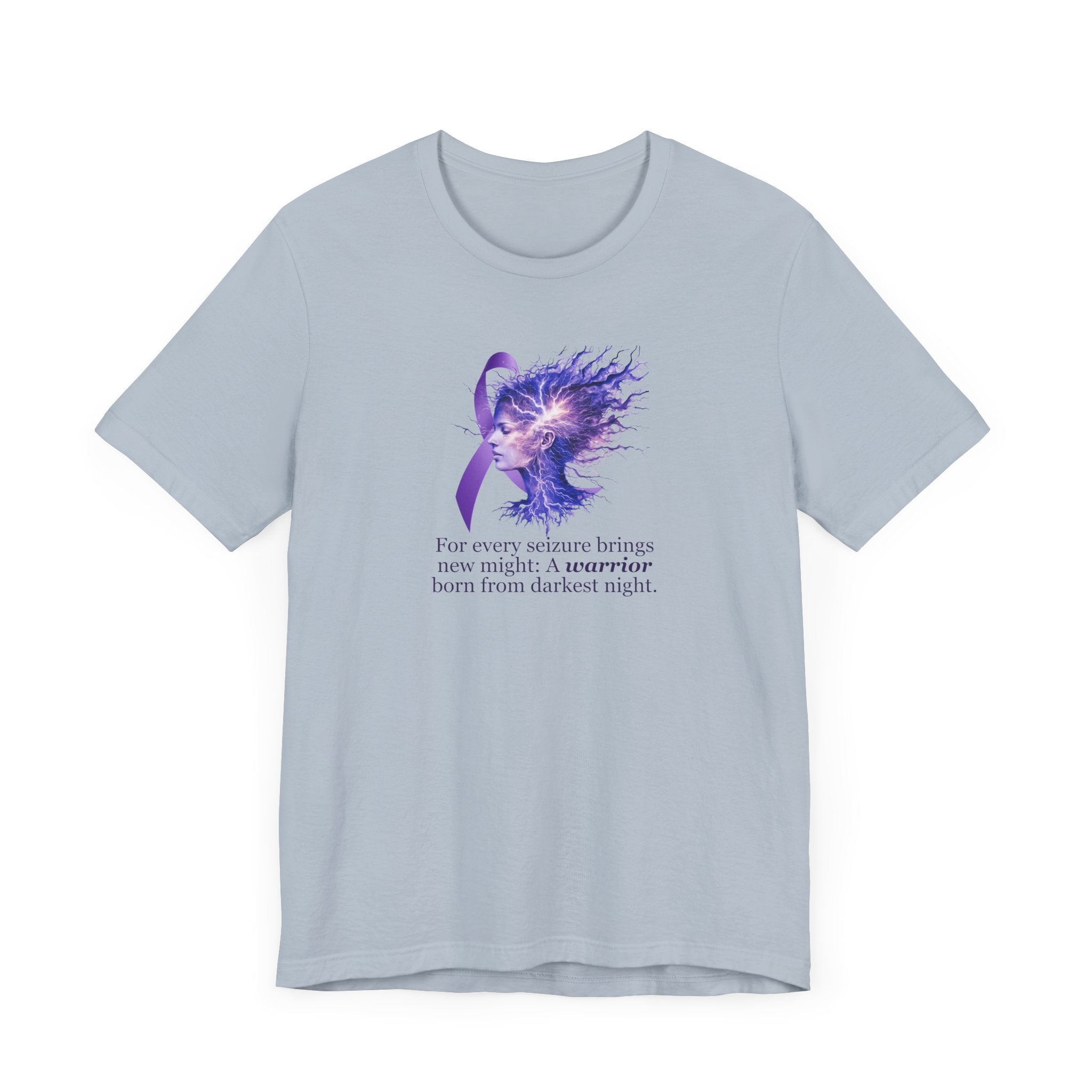 Photo depicting the ​A Warrior is Born Unisex Jersey Short Sleeve Tee from EpiAl's Shop.