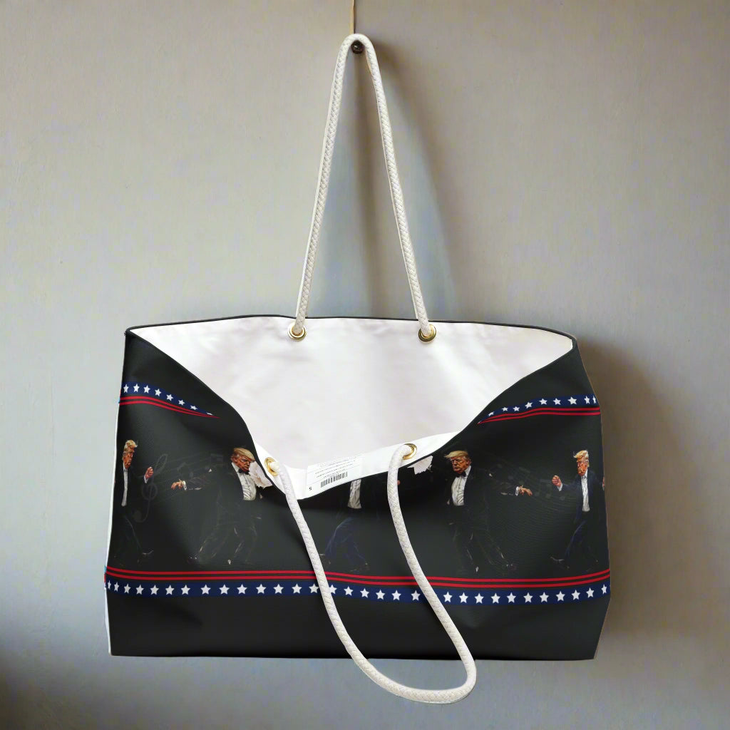 Dancing Trump Patriotic Weekender Bag