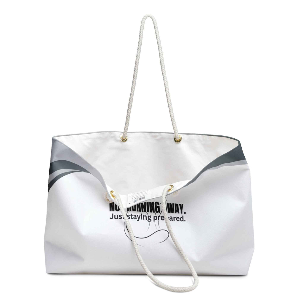 Not Running Away Weekender Bag