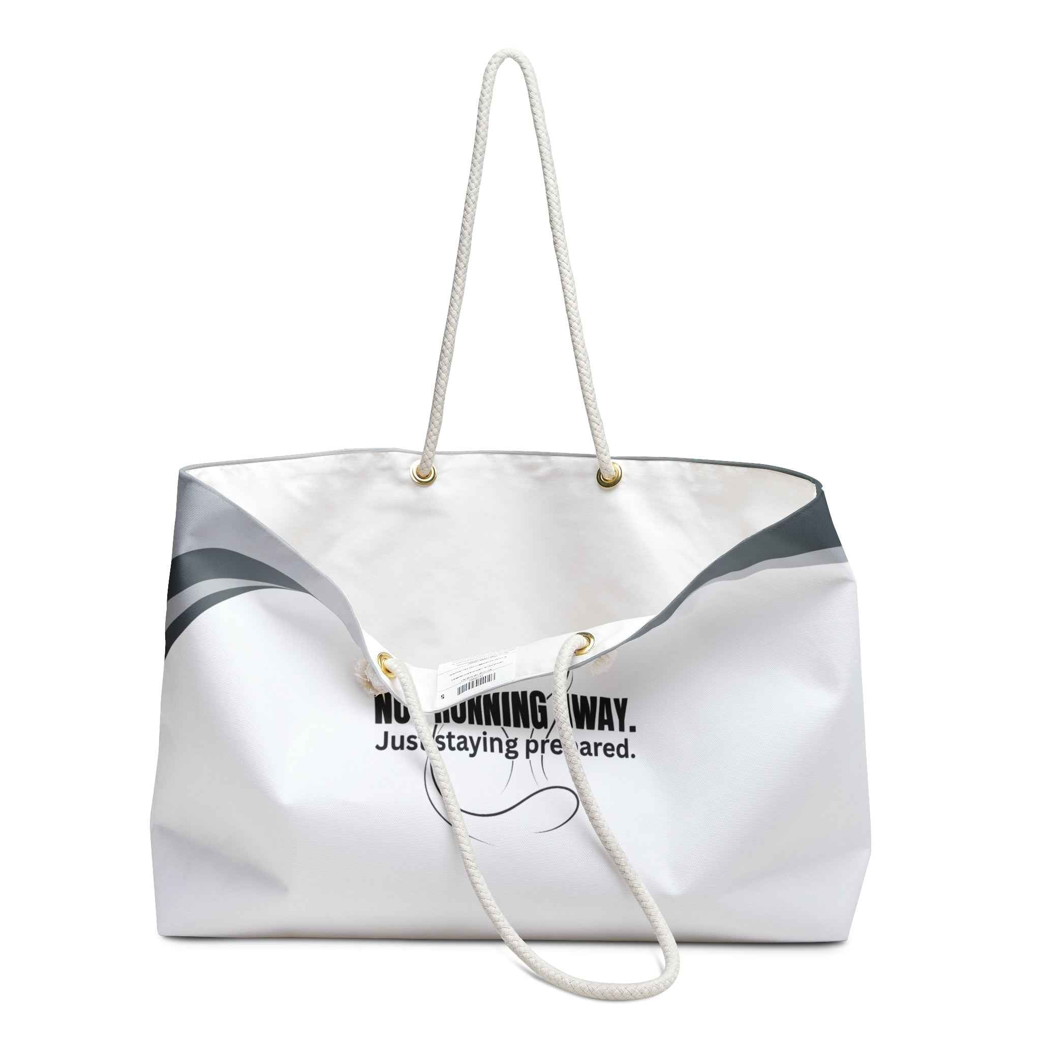 Not Running Away Weekender Bag