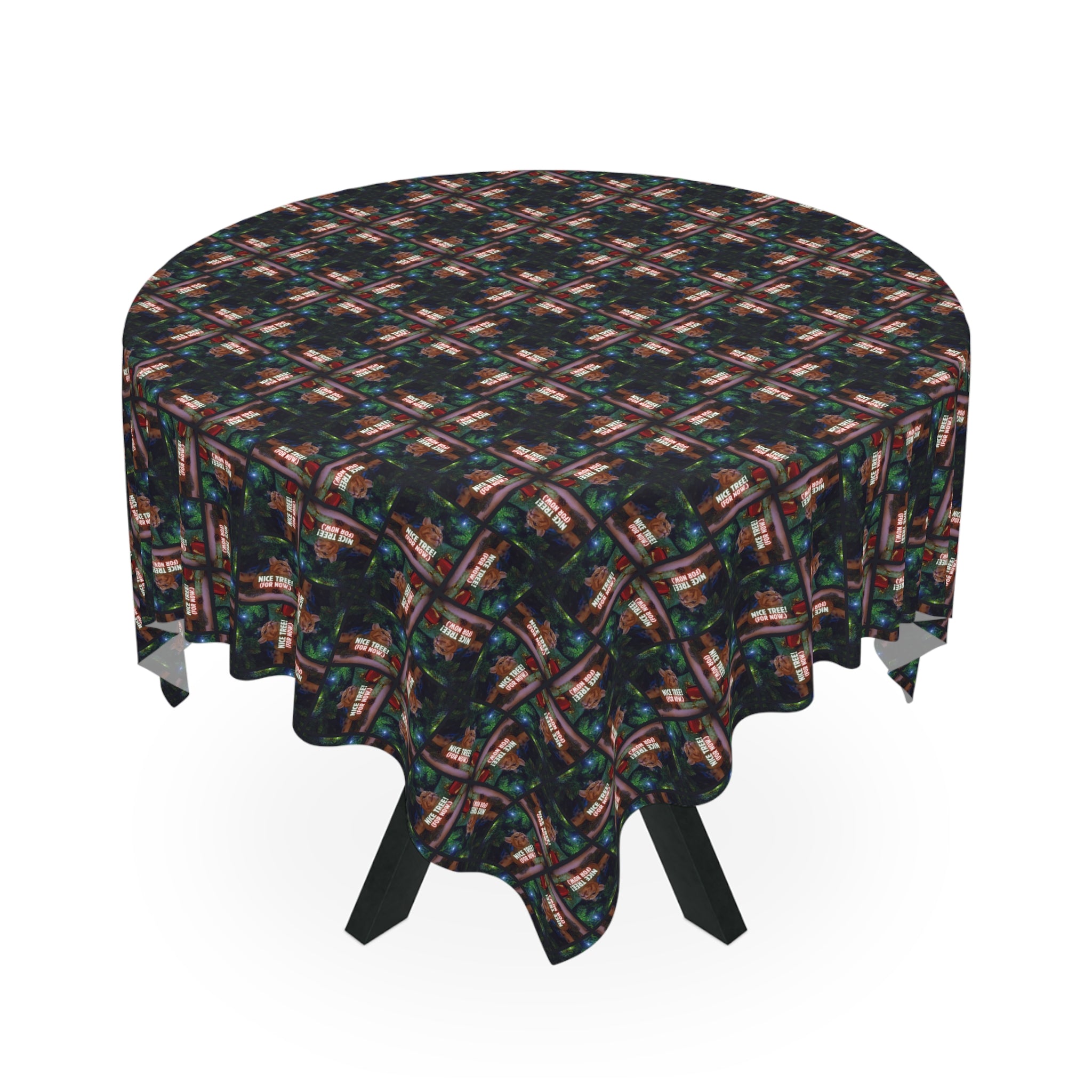 Photo depicting the ​Nice Tree Christmas Tablecloth from EpiAl's Shop.