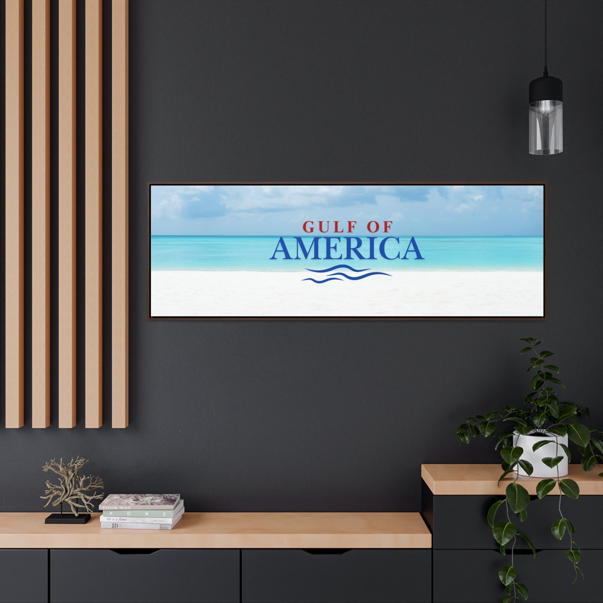 American Gulf Canvas Wrap - Coastal Wall Art for Beach Lovers