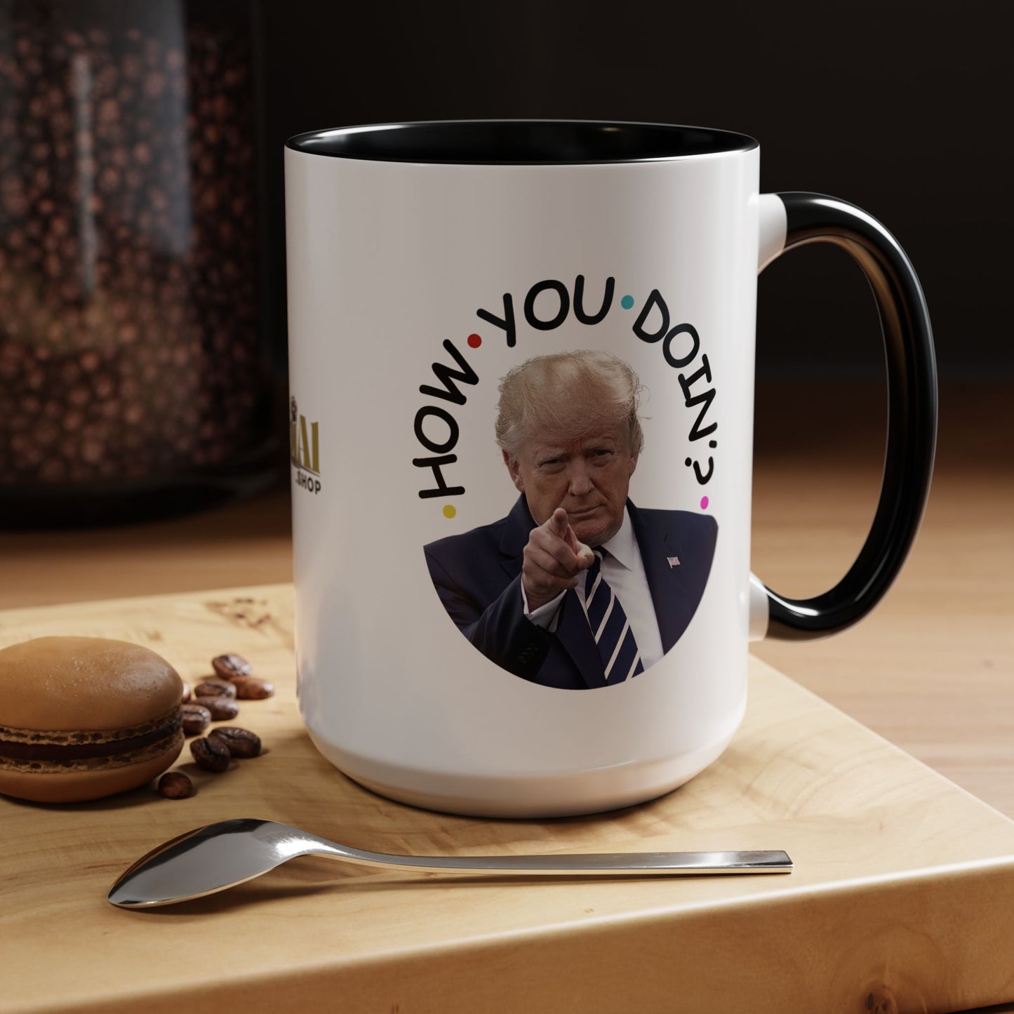 Funny Accent Coffee Mug - "How You Doin'?" - Perfect Gift for Trump Fans