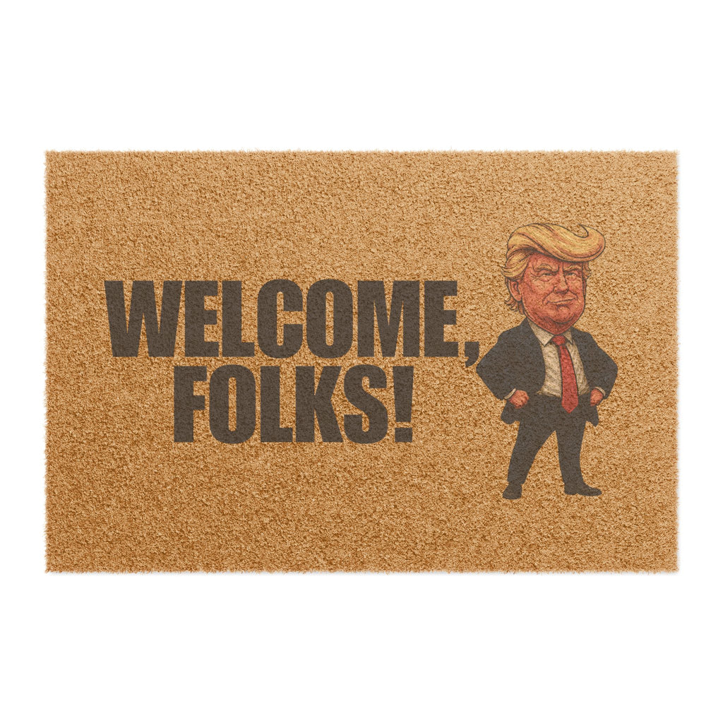 The Huge Welcome Doormat – Bold Patriotic Parody Entry Mat