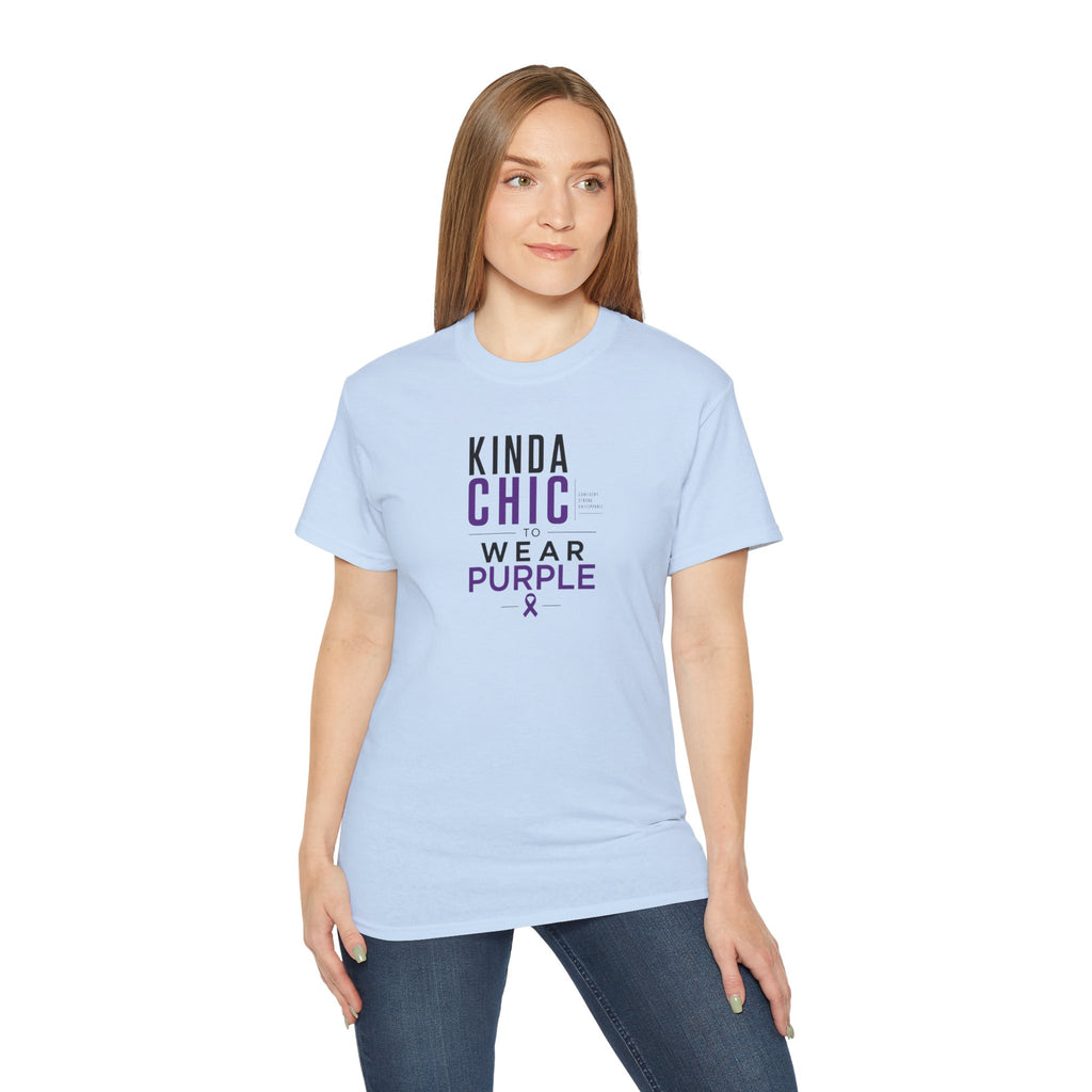 Kinda Chic to Wear Purple Epilepsy Awareness T-Shirt