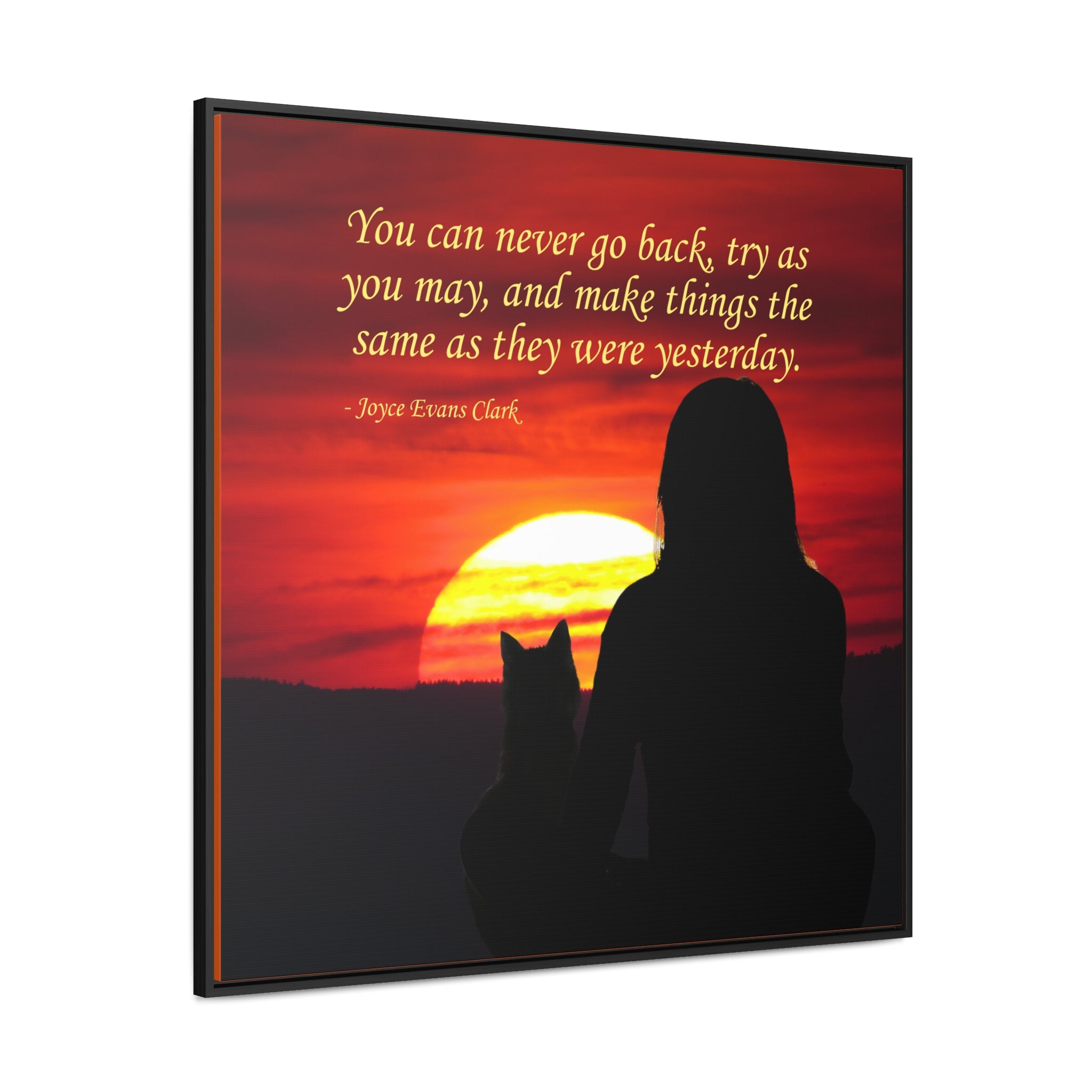 Try As You May Gallery Canvas Wraps, Square Frame