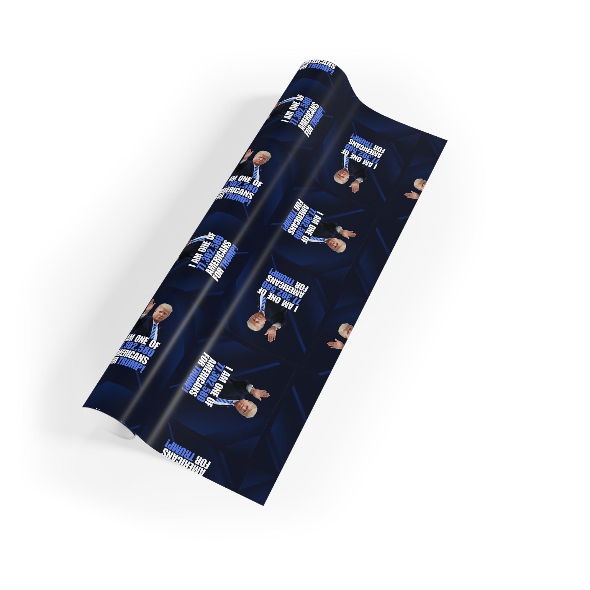 Funny Gift Wrapping Paper - Americans for Trump - 1pc Roll Printify