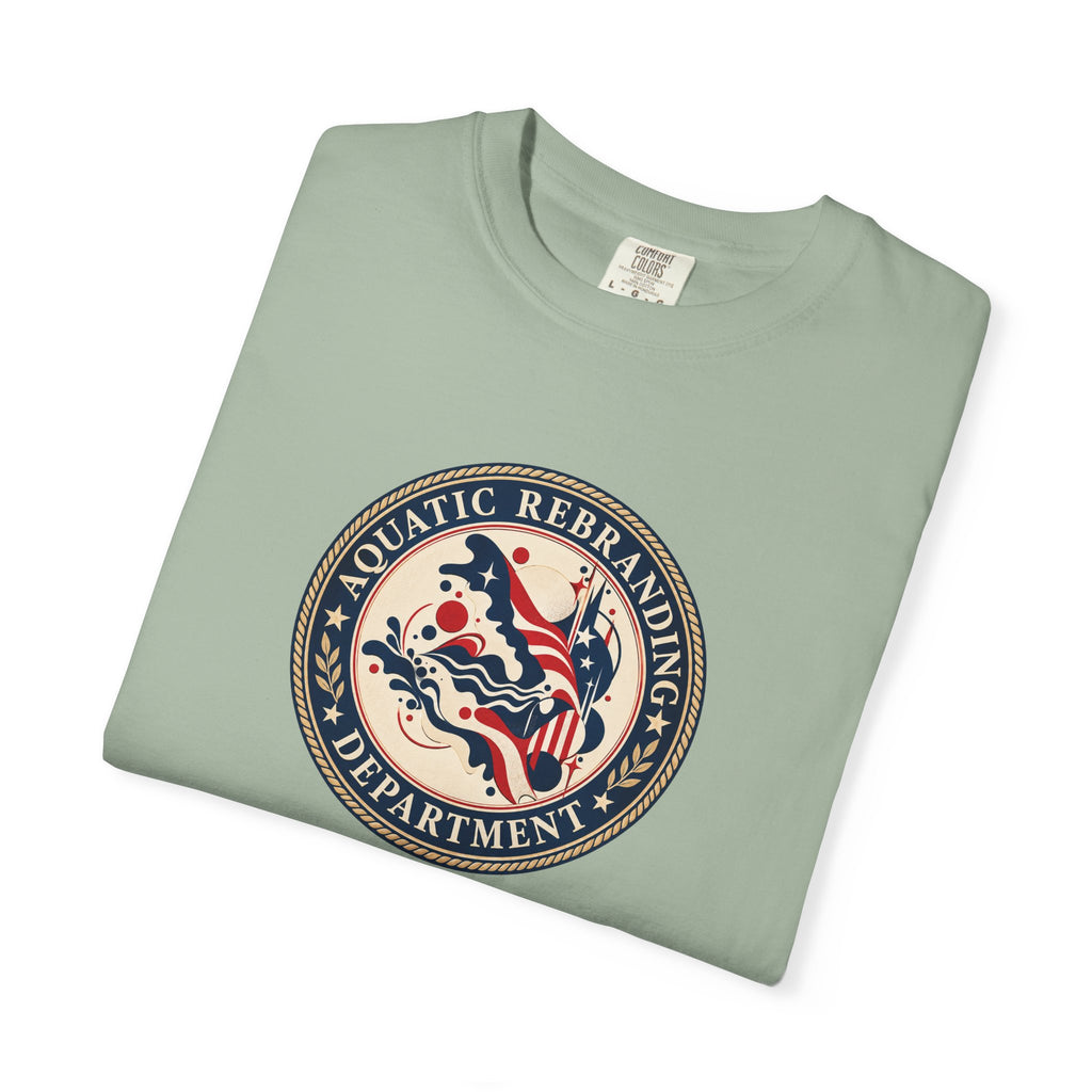 Aquatic Rebranding Department Garment-Dyed Unisex T-Shirt