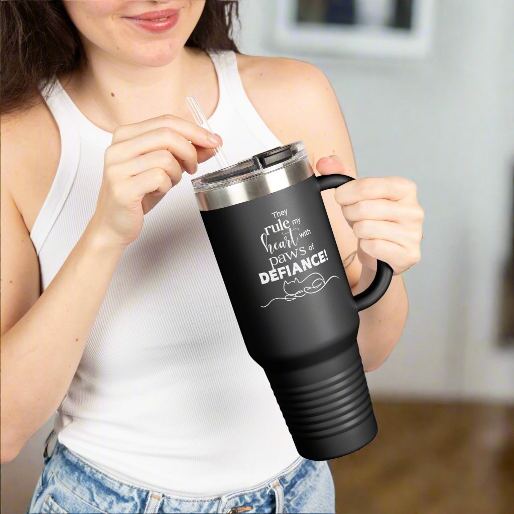 Paws of Defiance Insulated Travel Mug, 40oz - EpiAl's Shop
