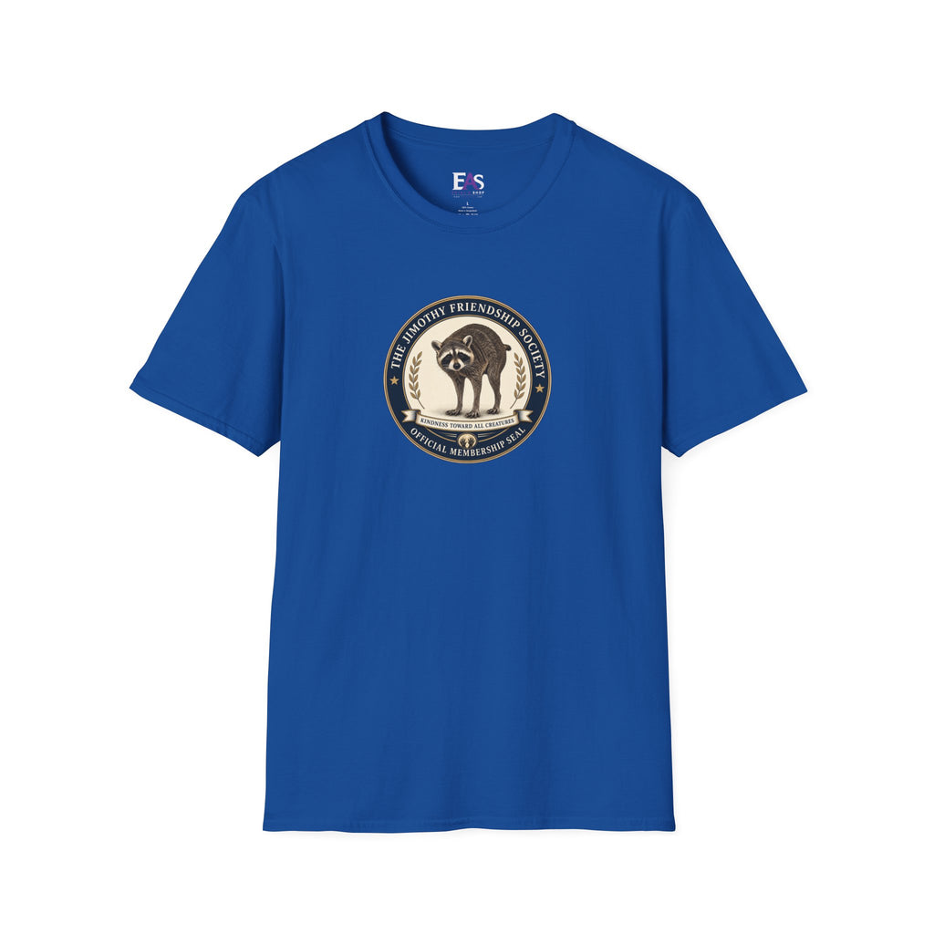 The Jimothy Friendship Society T-Shirt | Raccoon Membership Seal Tee