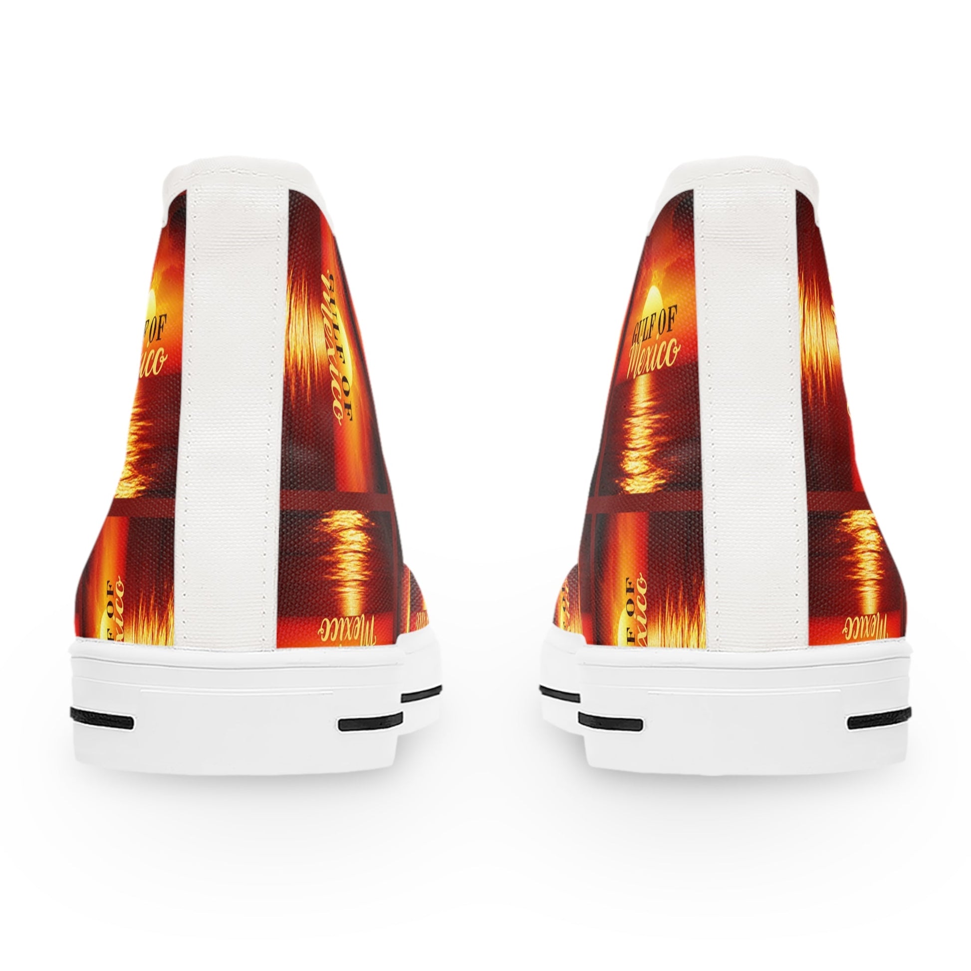 Gulf of Mexico Women's High Top Sneakers - Unique Stylish Footwear Printify