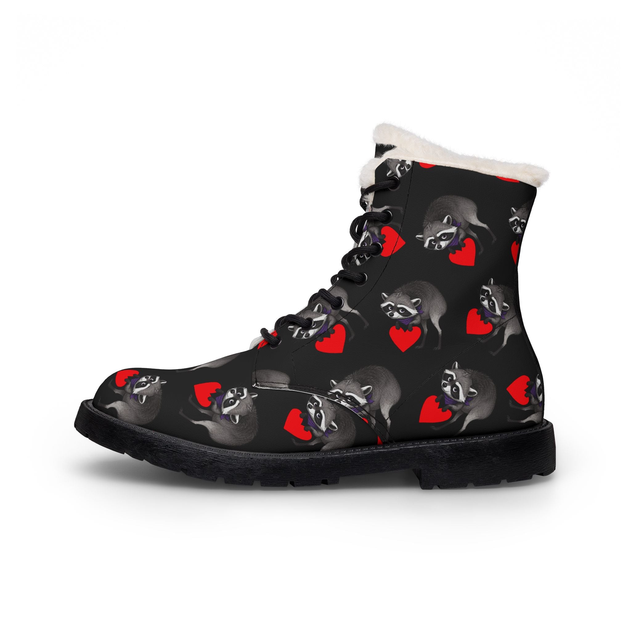 Jimothy Fur-Lined Vegan Leather Winter Boots