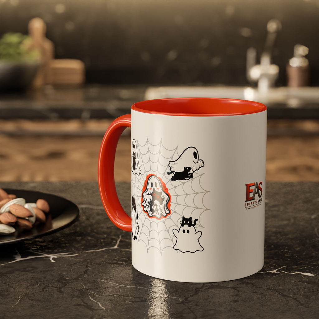 Ghost Cats Halloween Accent Mug (11oz, 15oz)