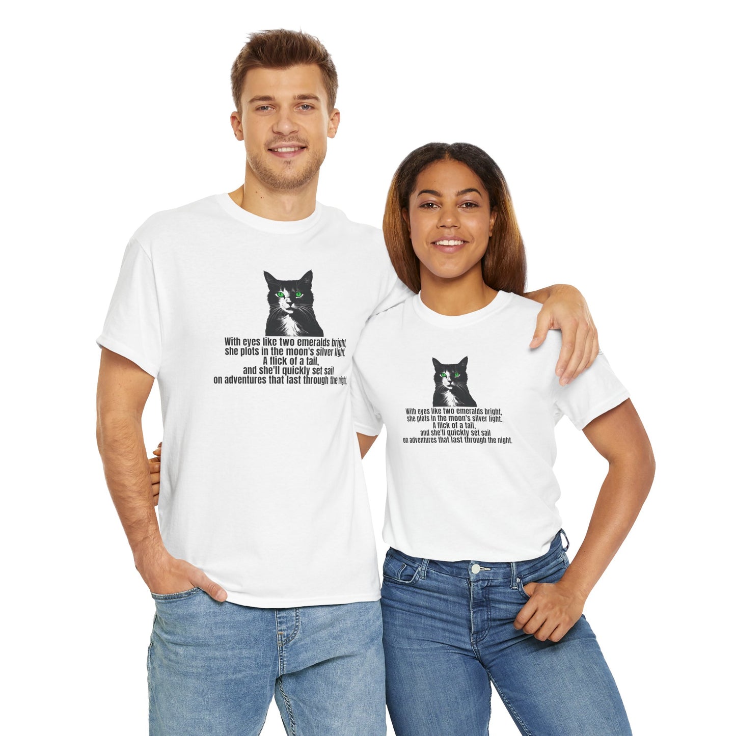 Emerald Eyed Mischief Unisex Heavy Cotton Tee