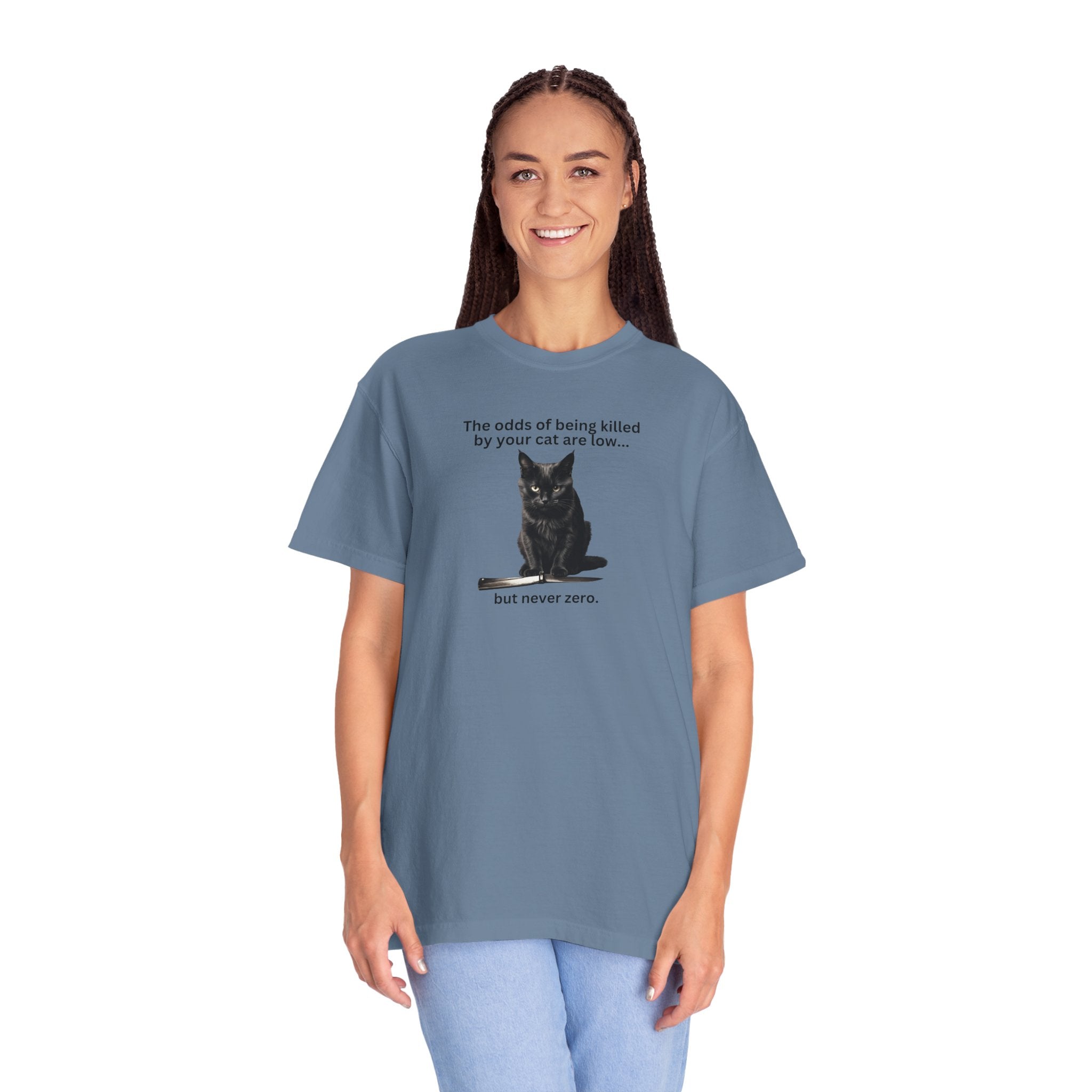 Photo depicting the ​Odds Unisex Garment-Dyed T-shirt from EpiAl's Shop.