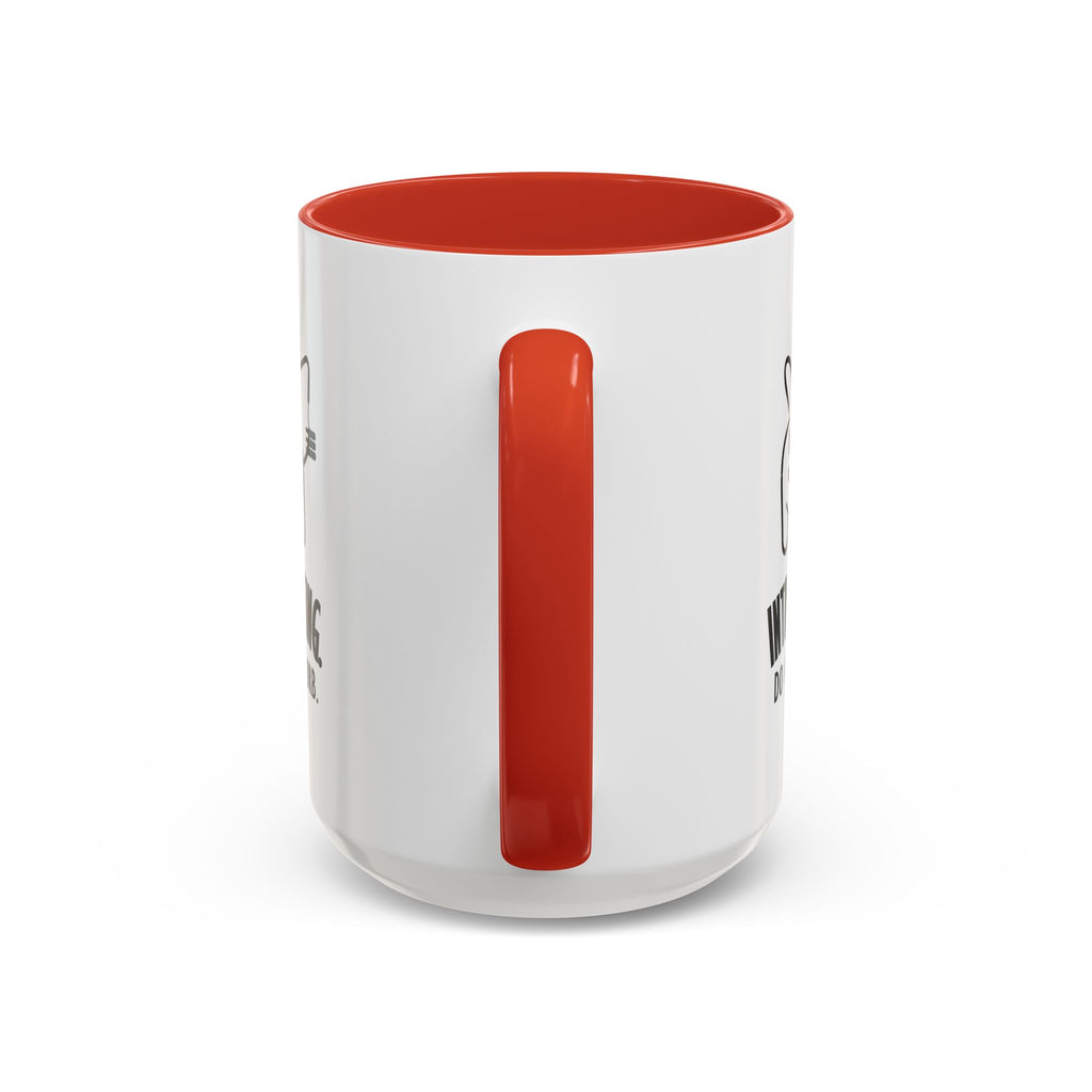 Introverting. Do Not Disturb. Two-Tone Cat Coffee Mug (11oz & 15oz)