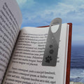 Fading Pawprints Cat Metal Bookmark – Brushed Aluminum