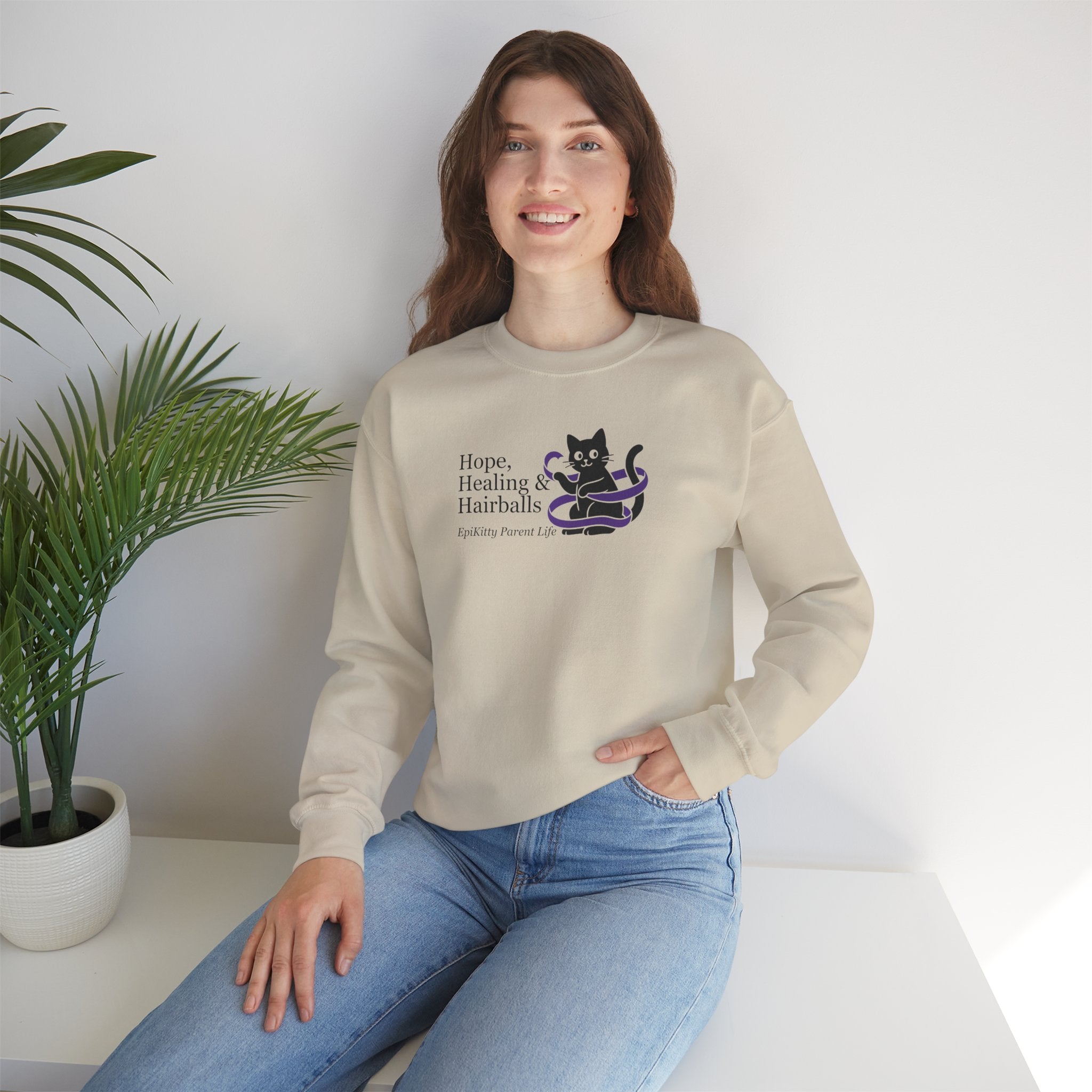 “Hope, Healing & Hairballs” Epikitty Parent Life Sweatshirt