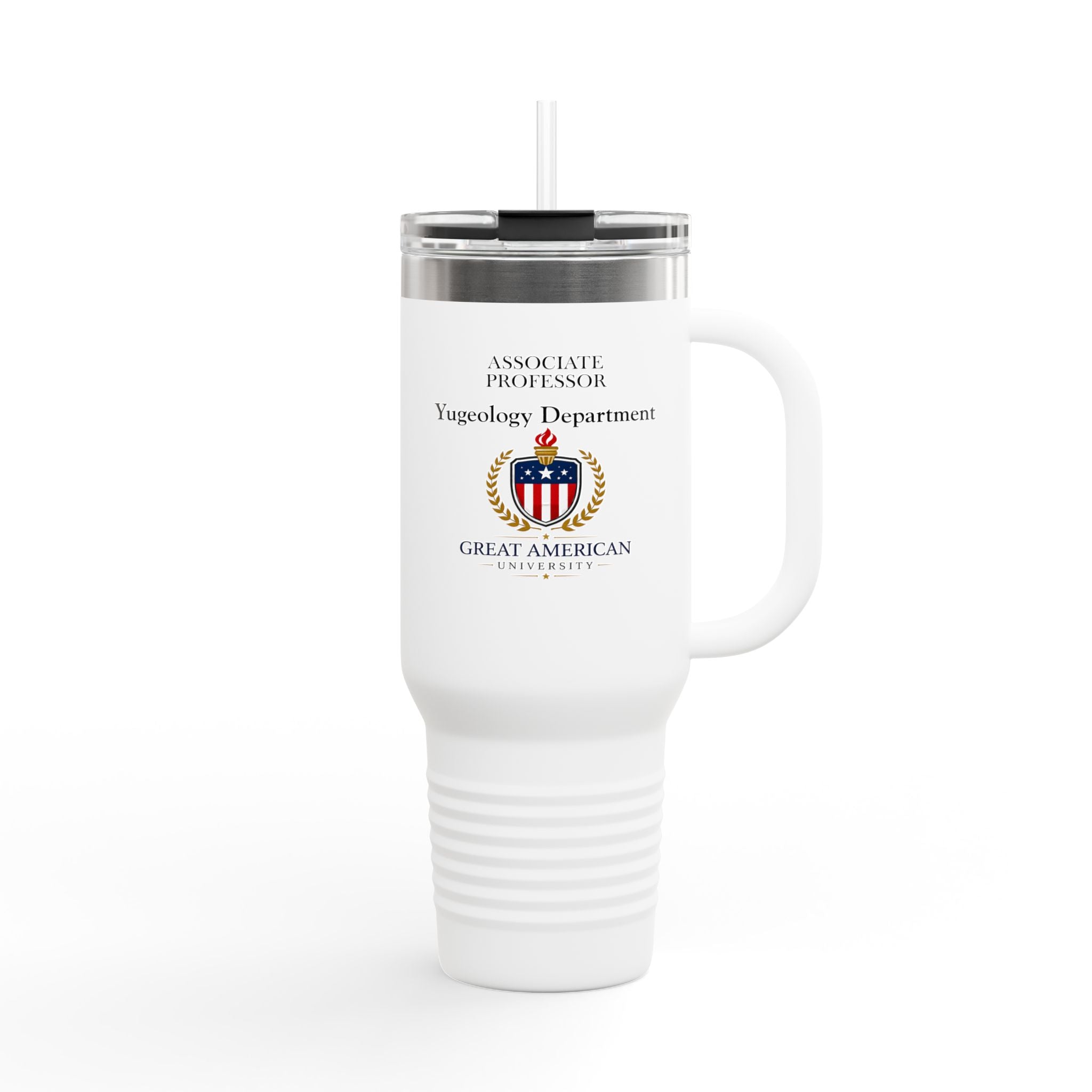 Associate Professor – Yugeology Department 40oz Tumbler | Political Parody