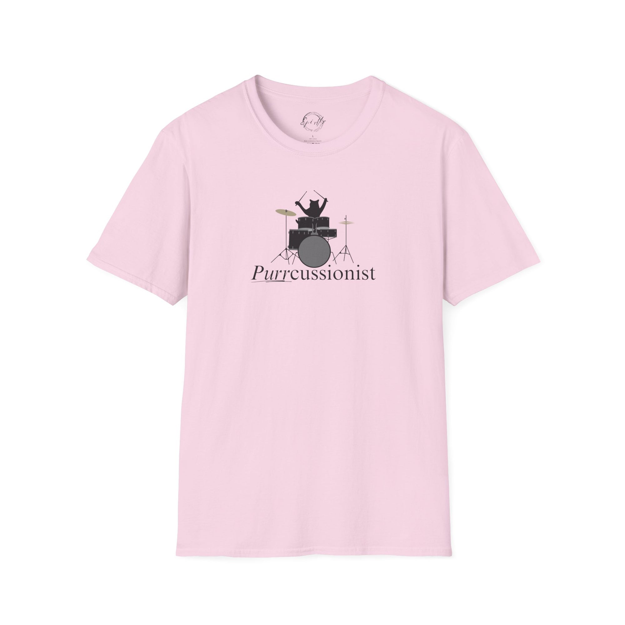 Purrcussionist Unisex Softstyle T-Shirt