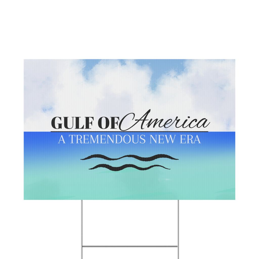 American Gulf Plastic Yard Sign