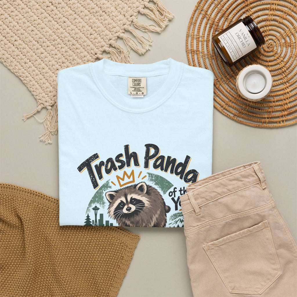 Trash Panda of the Year 2026 Garment-Dyed T-Shirt | Jimothy-Inspired Raccoon Tee