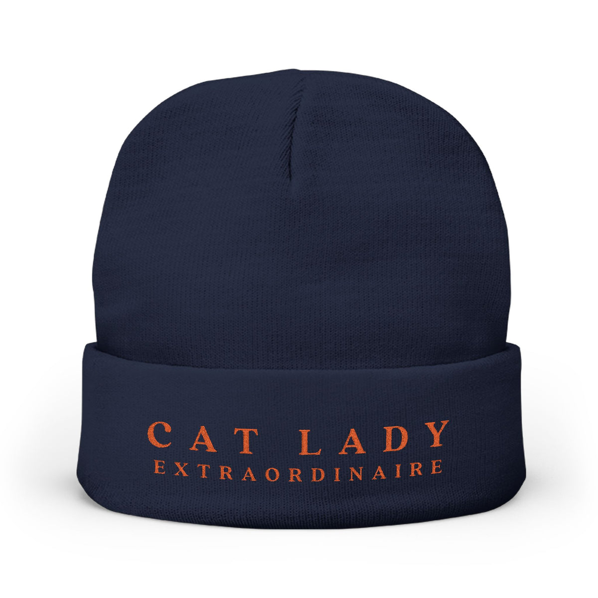 Cat Lady Extraordinaire Knit Beanie, Cozy Winter Hat