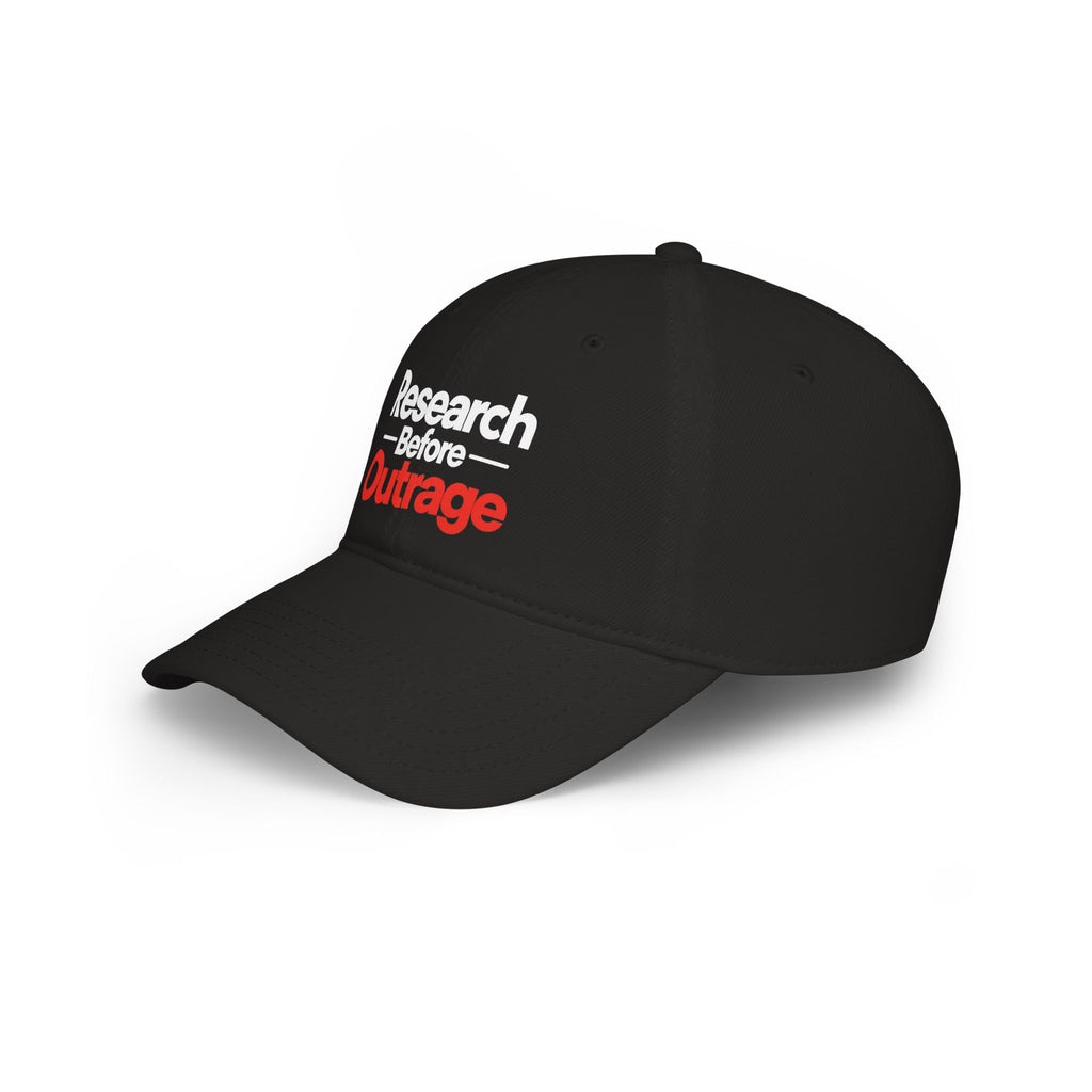 Research Before Outrage Baseball Cap | Social Media & True Crime Gift