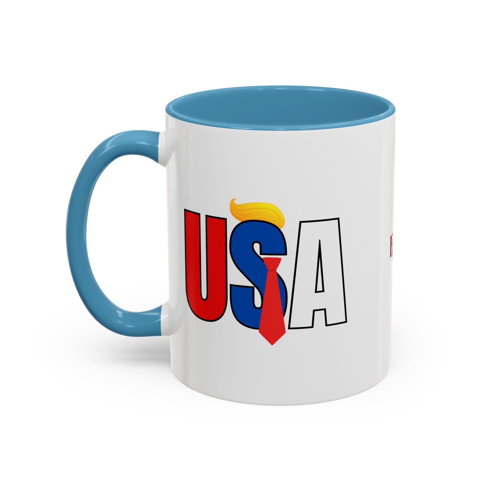 Trump USA Accent Coffee Mug Printify