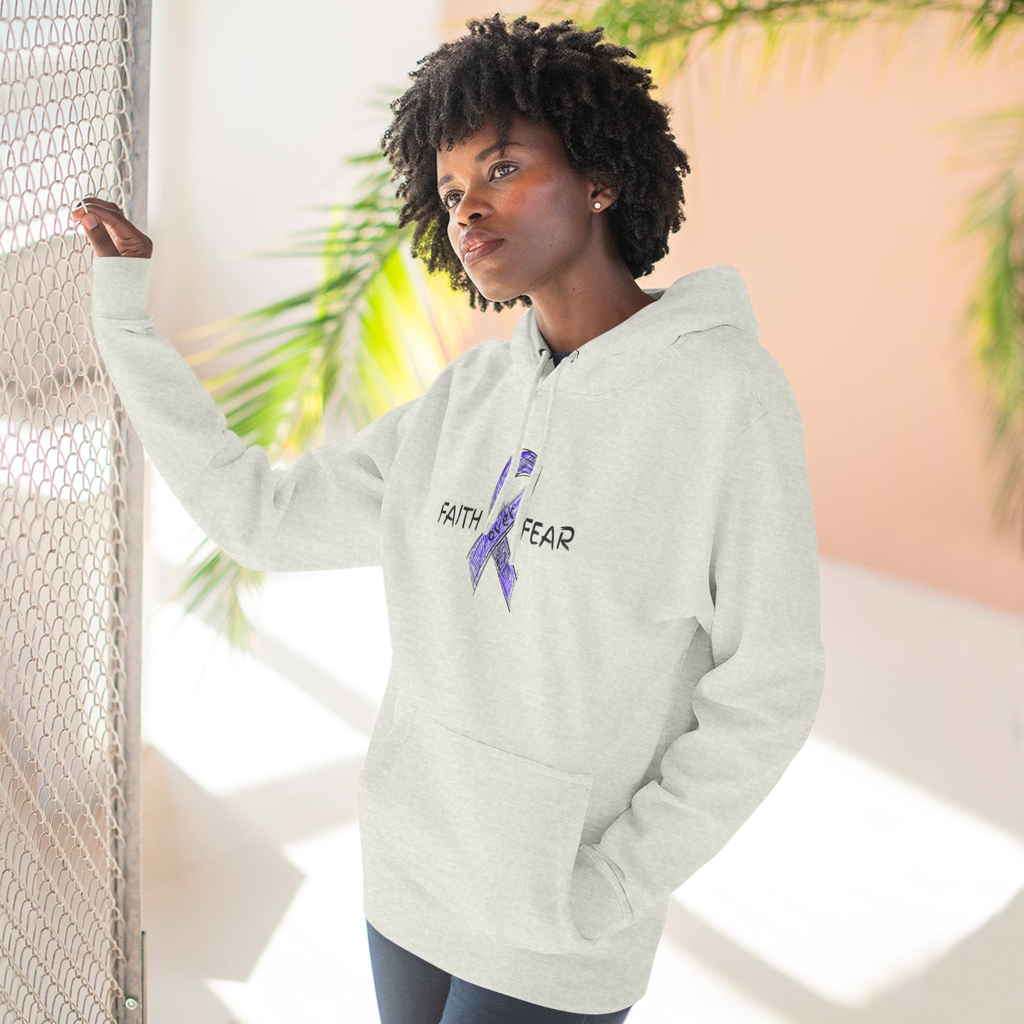 Faith Over Fear Epilepsy Awareness Hoodie